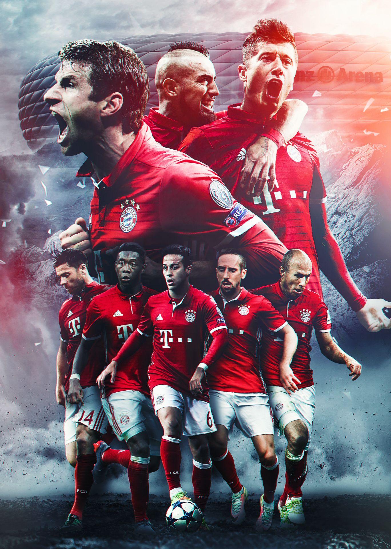 Giocatori FC Bayern Monaco, 1368x1920 Verticale, Telefono