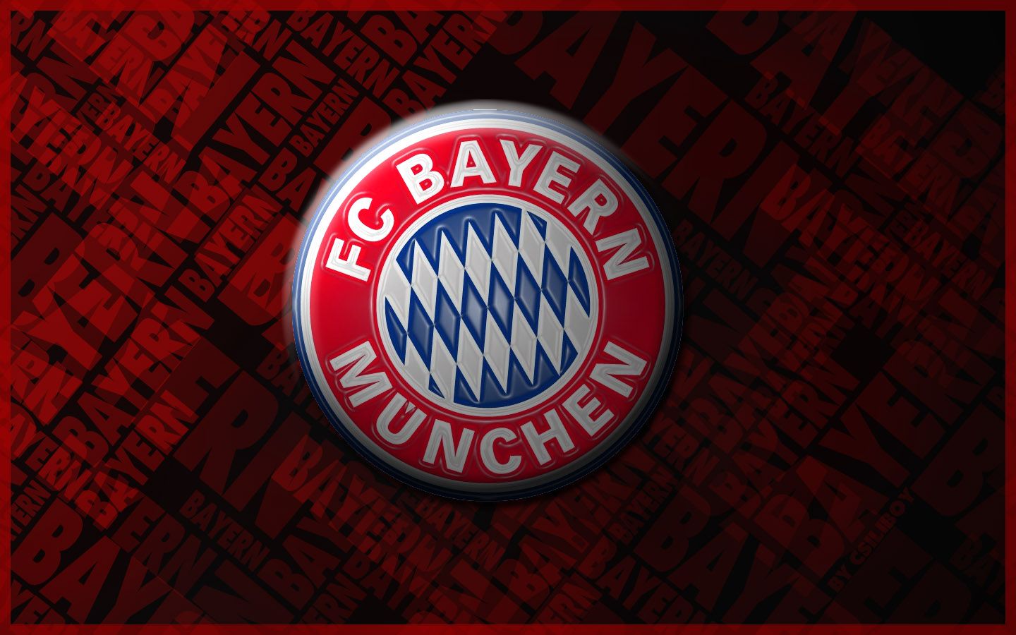 Logo FC Bayern Monaco, 1440x900 720p, Laptop