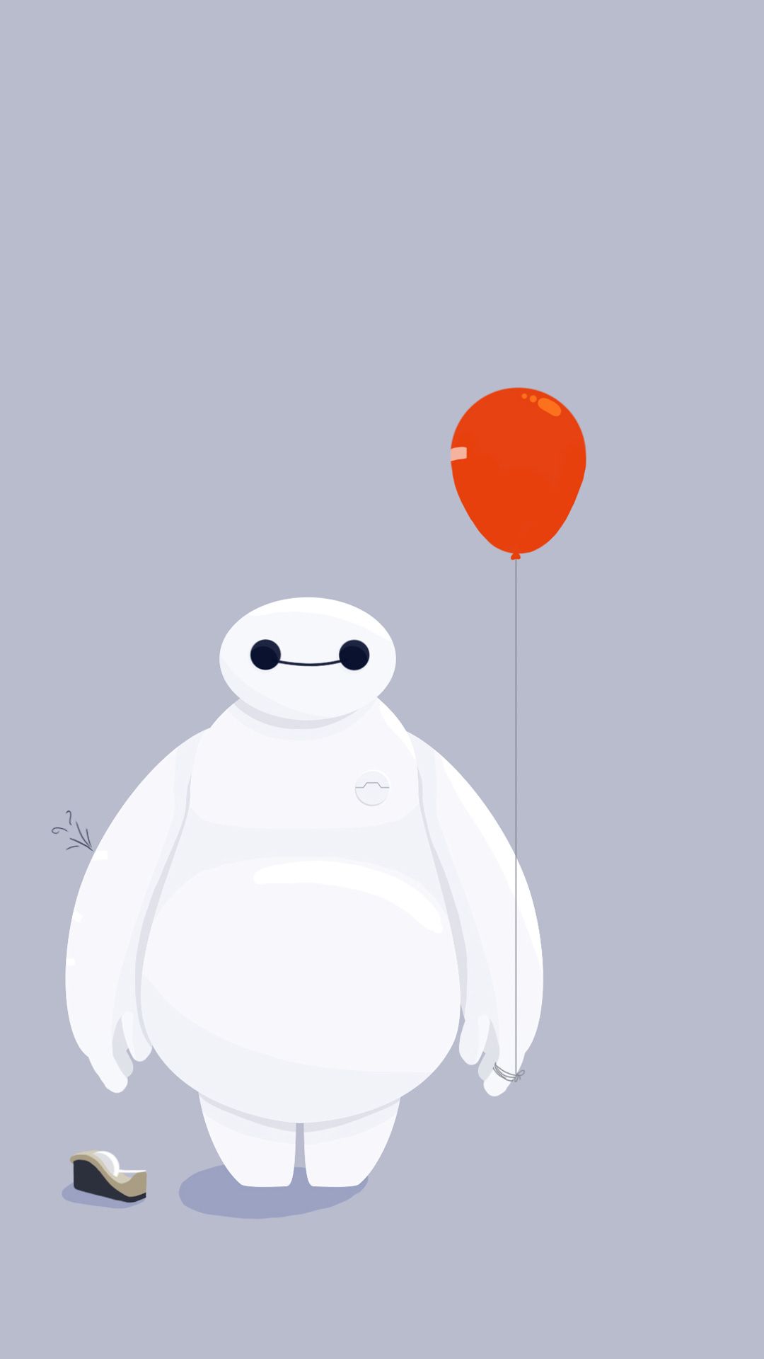 Baymax con palloncino rosso, 1080x1920 Full HD Verticale, iPhone Air