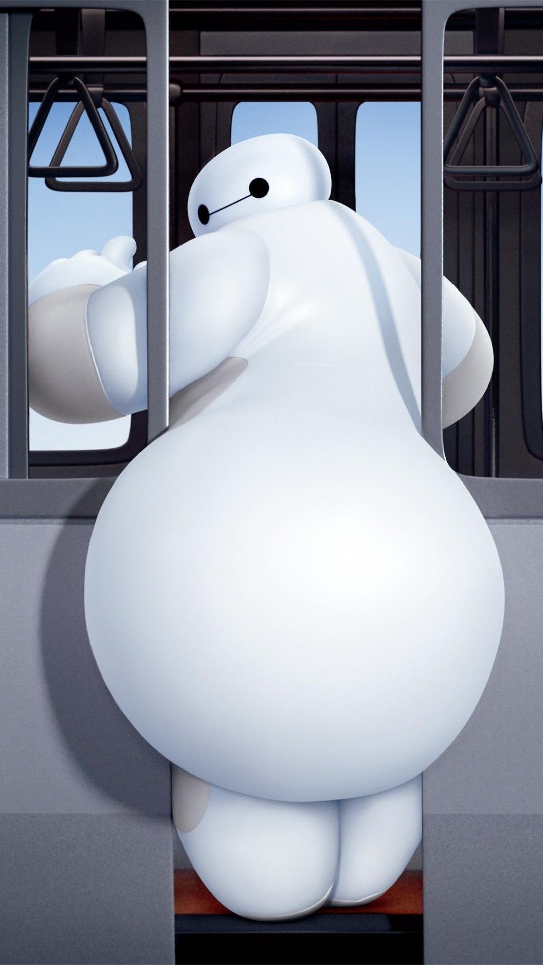 Baymax in metropolitana, 1080x1920 Full HD Verticale, iPhone