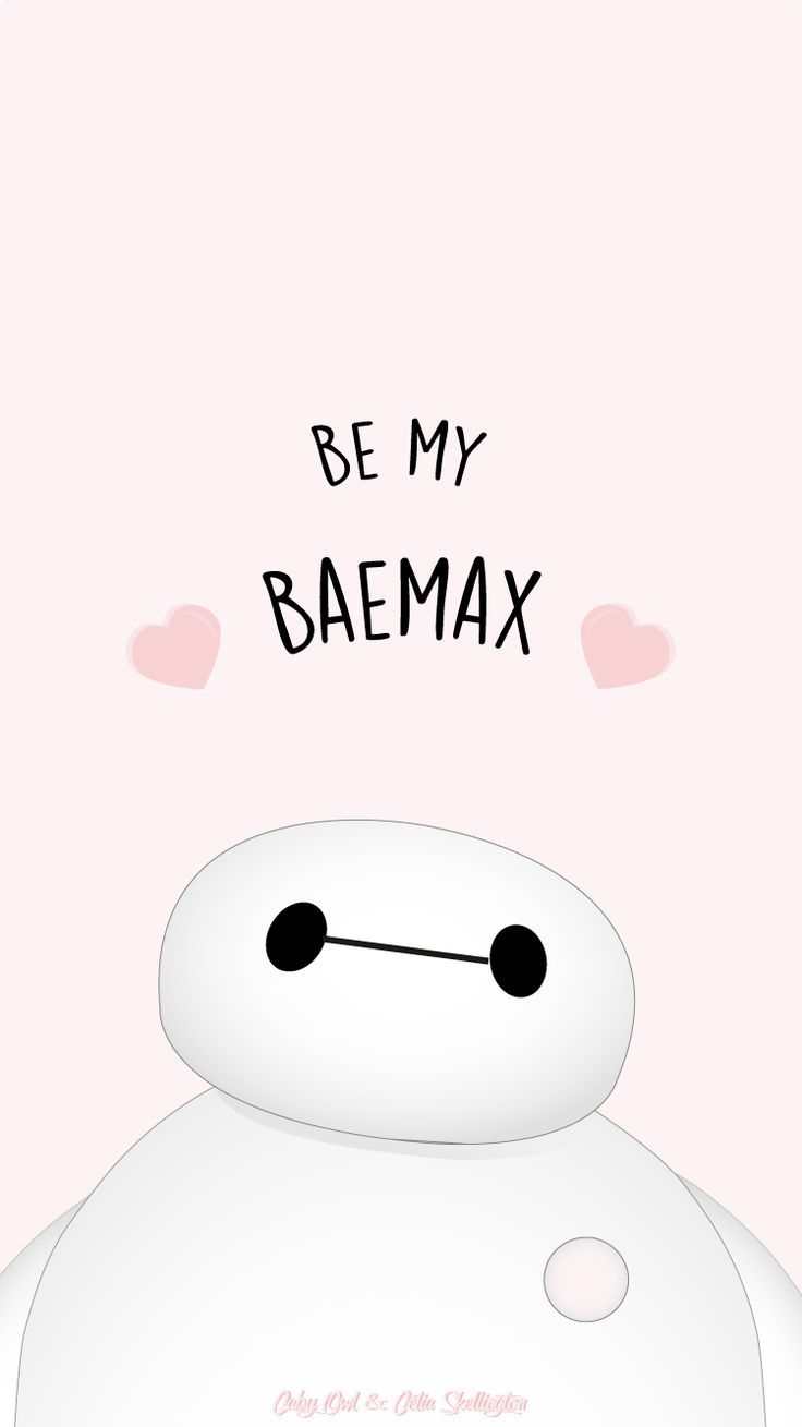 Baymax rosa con cuoricini, 736x1309 Verticale, iPhone Plus