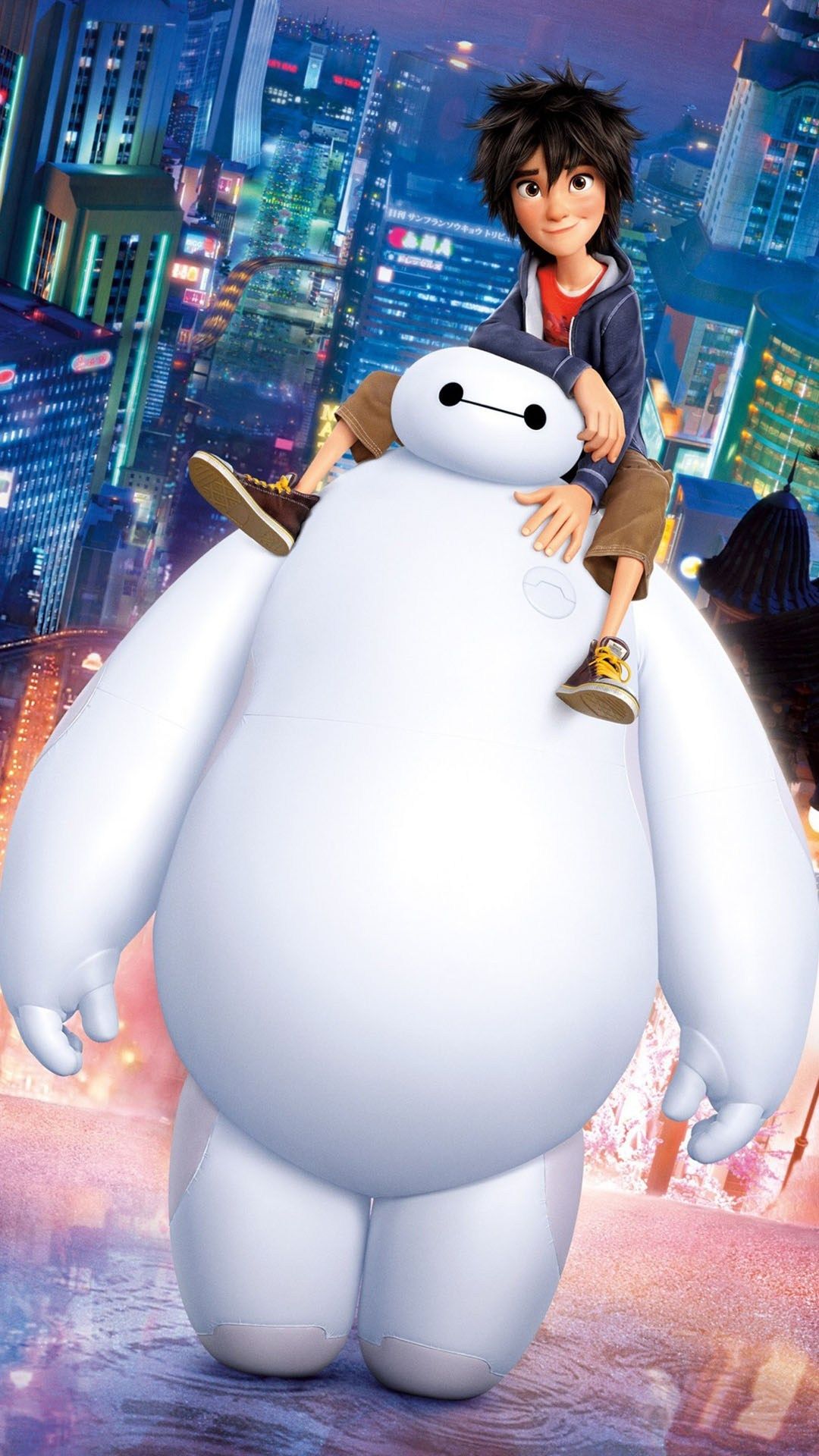 Hiro e Baymax, Big Hero 6, 1080x1920 Verticale, iPhone Plus