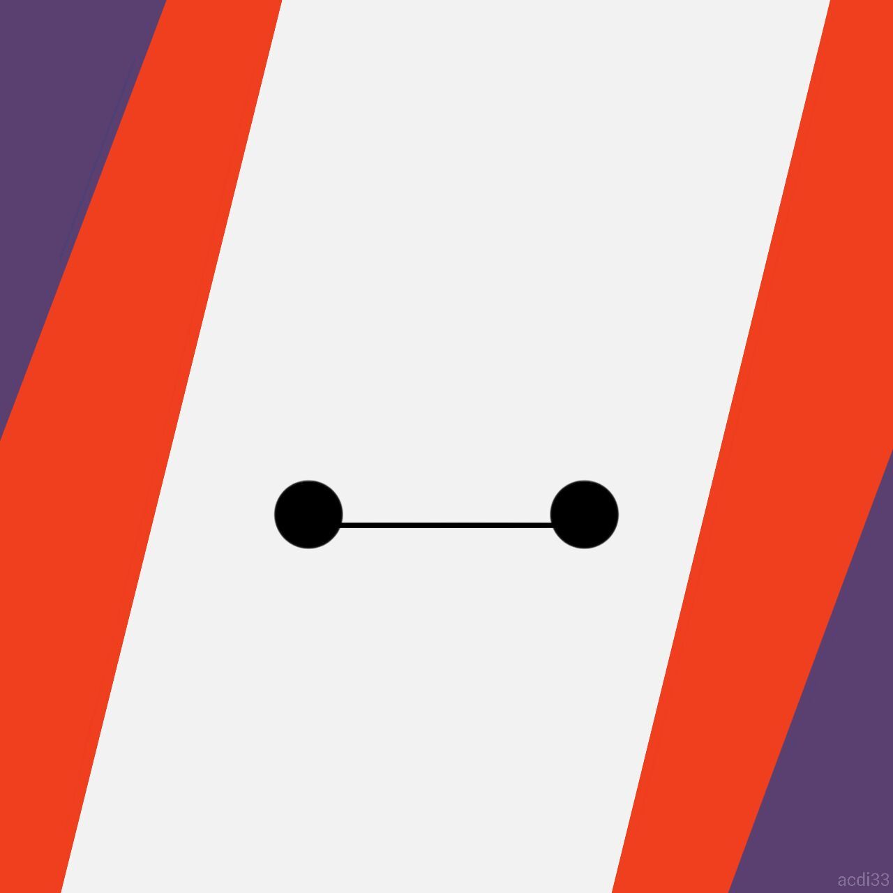 Baymax occhi minimalista, 1280x1280 HD, Desktop