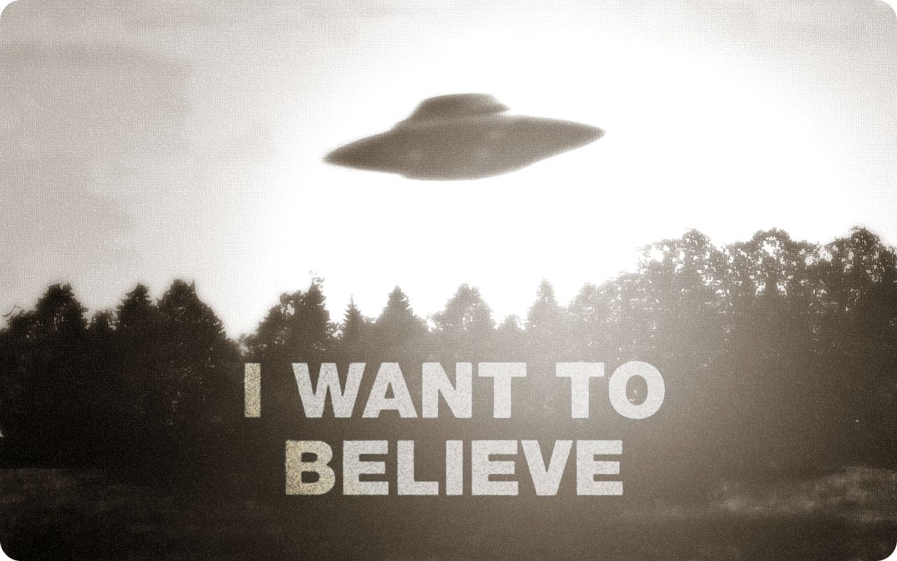 UFO X-Files seppia, 1280x800 HD, PC Desktop