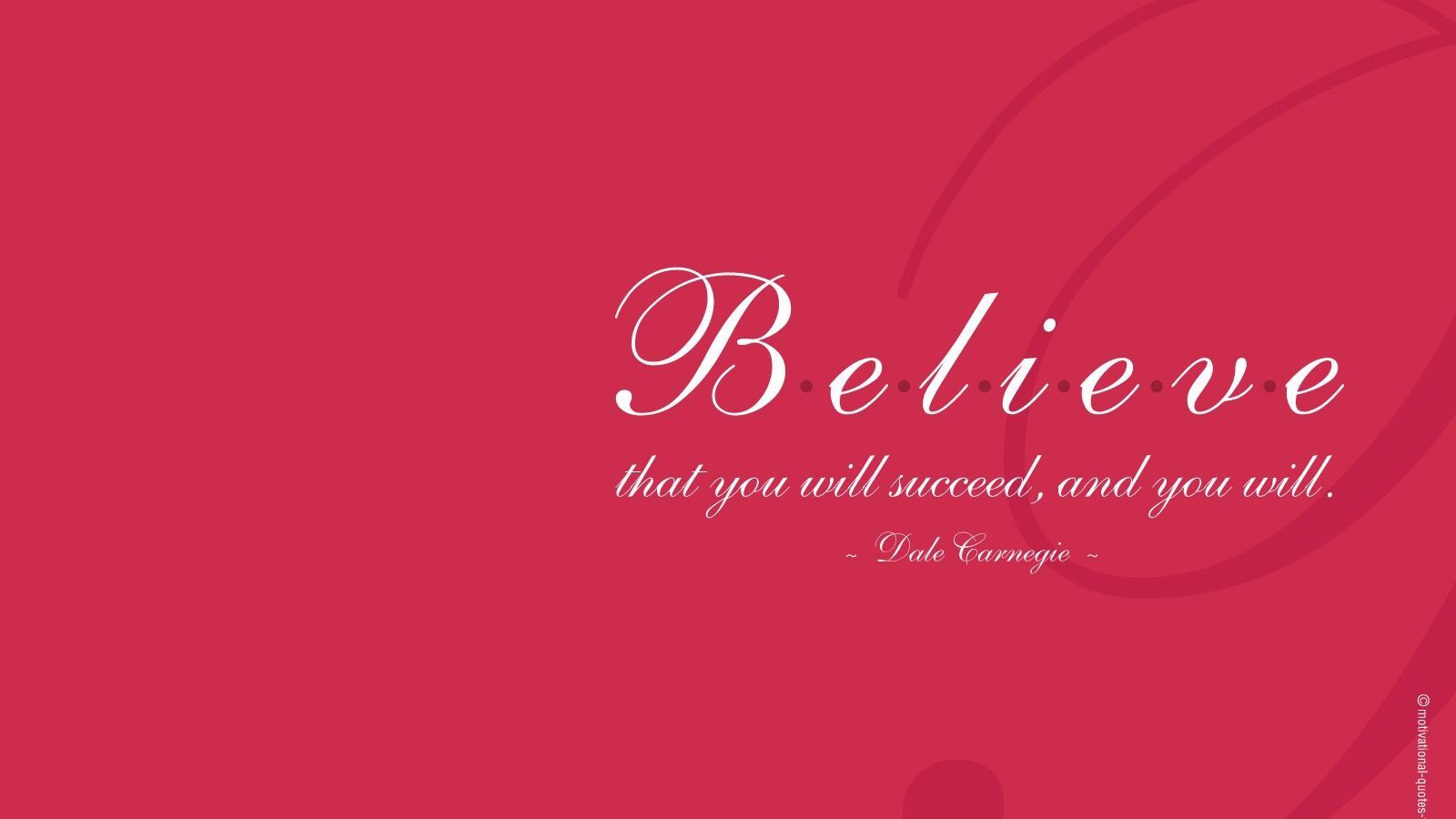 Citazione Believe sfondo rosso, 1600x900 HD Ready, Desktop