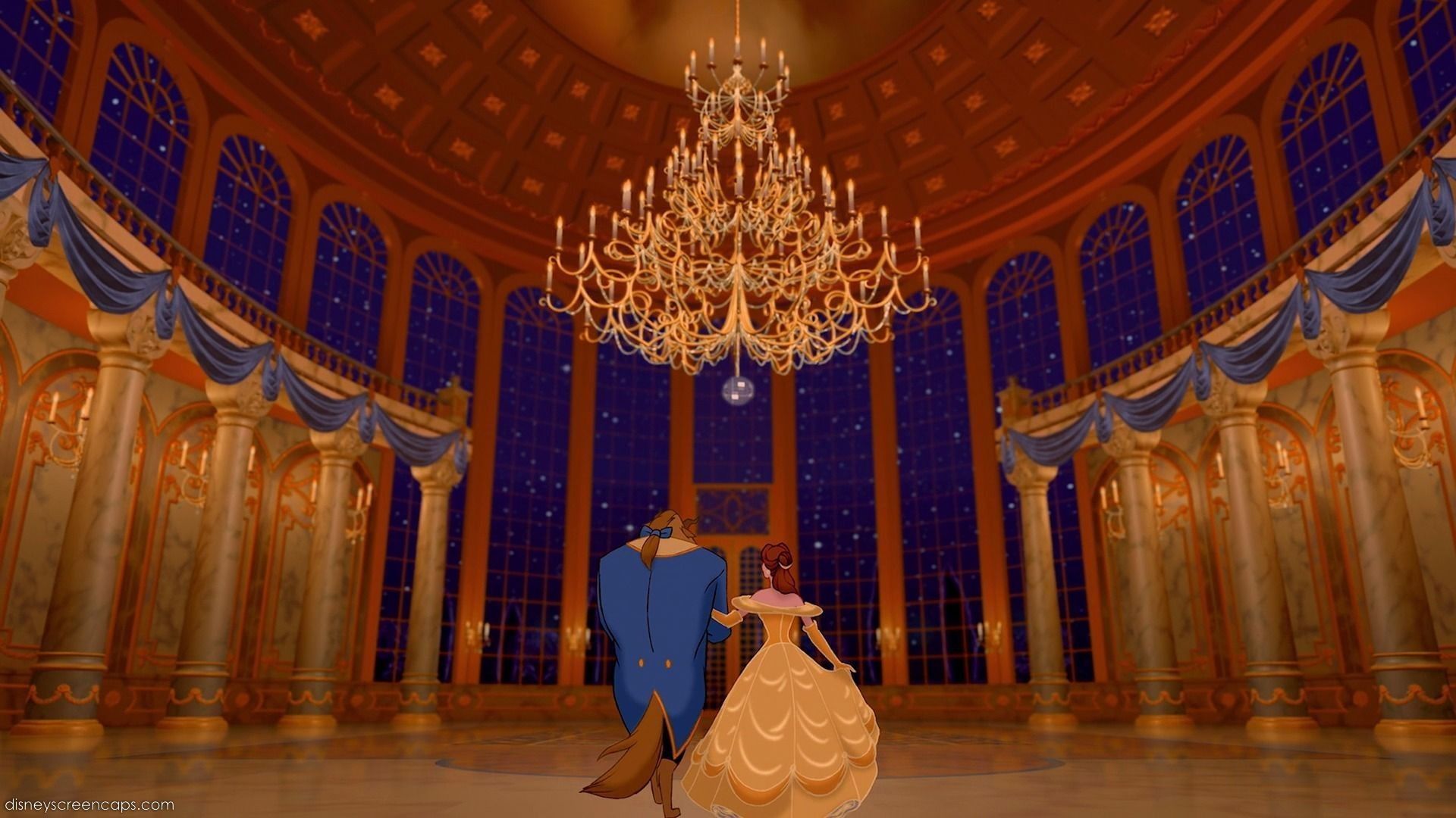 Logo Beauty and the Beast Disney, classici d'animazione, 1440x900 HD, Desktop