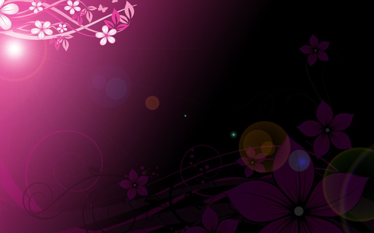 Fiori rosa sfondo scuro, 1280x800 720p, Laptop