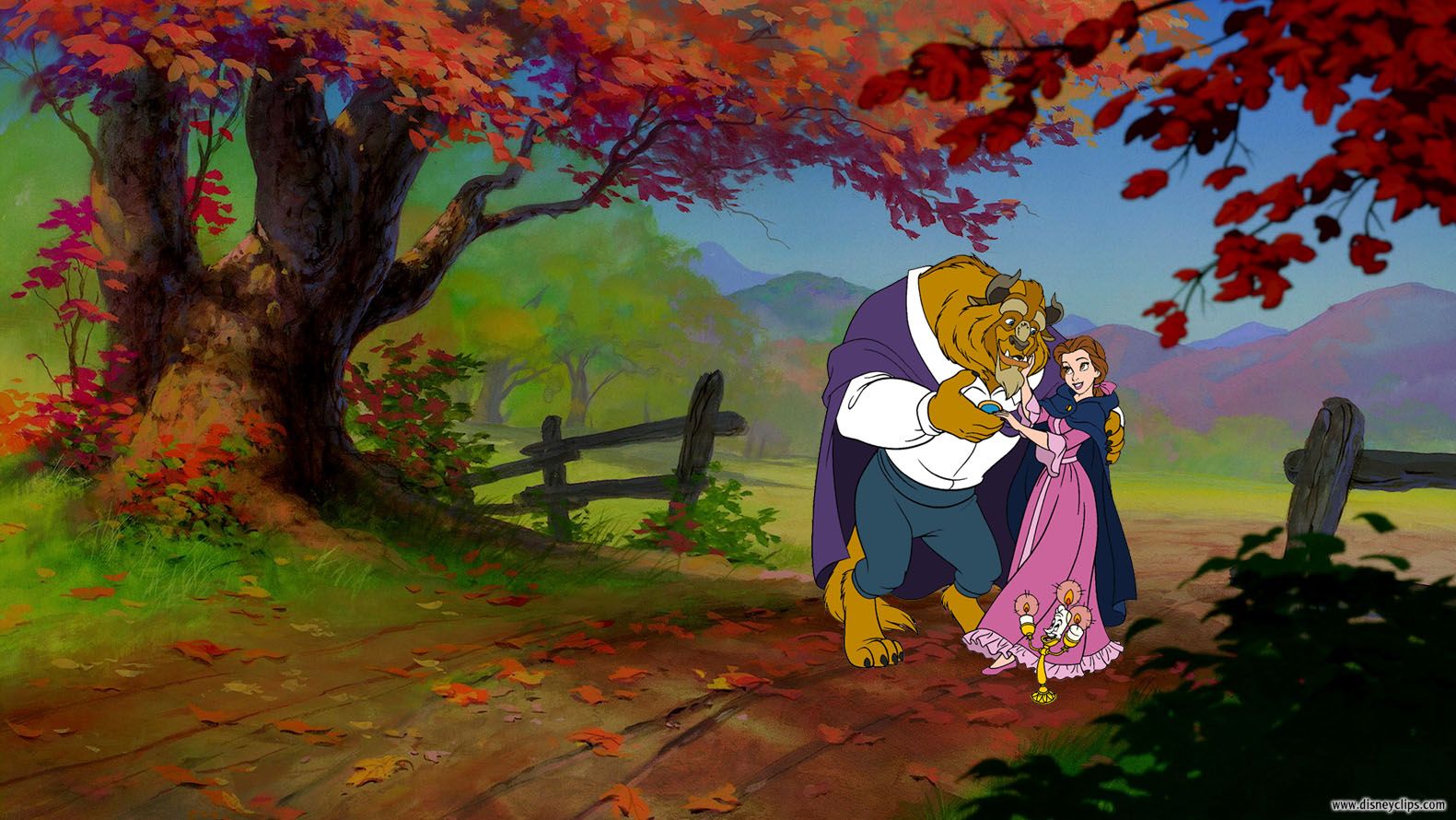 Belle e la Bestia autunno, 1581x890 720p, PC