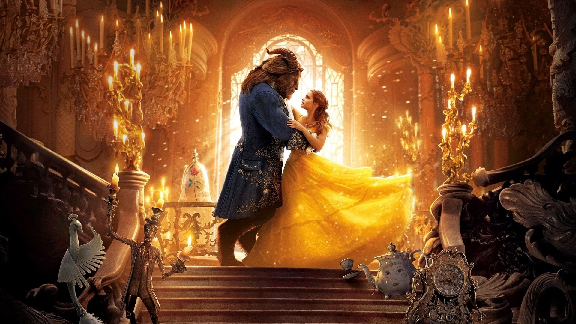 Belle e Bestia ballano, 1920x1080 1080p, PC Desktop