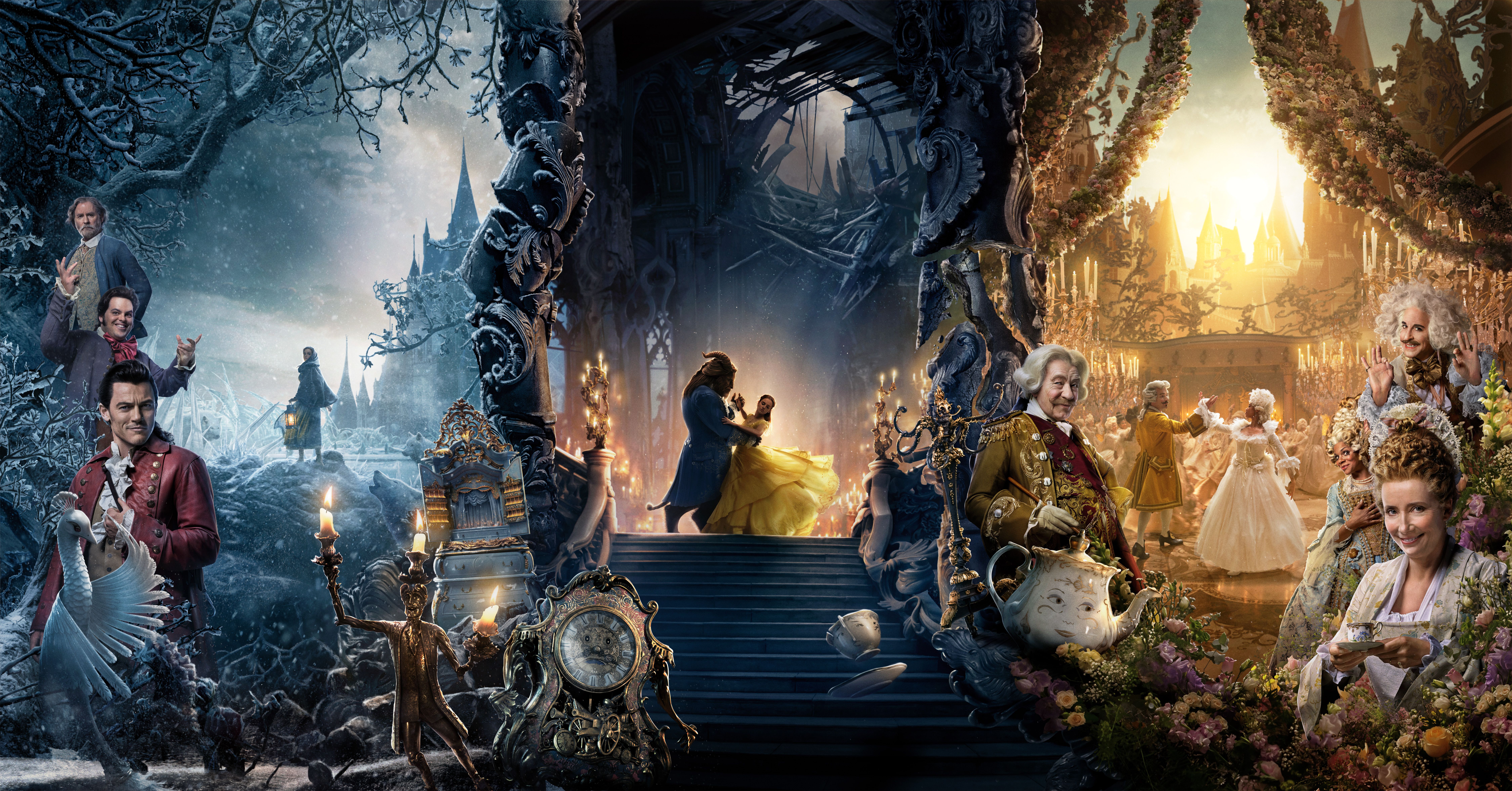 La Bella e la Bestia film, 9000x4711 Ultra HD, 4K TV