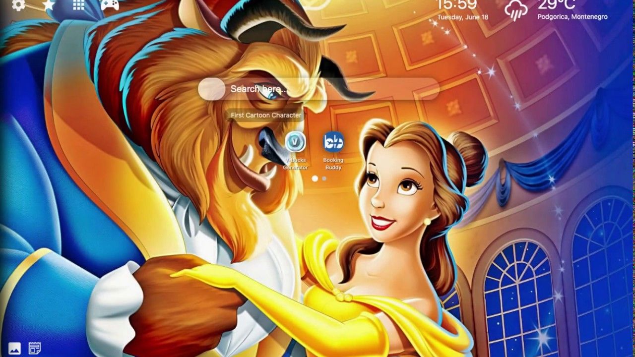 Belle e la Bestia fantasy, 1339x729 HD, Desktop