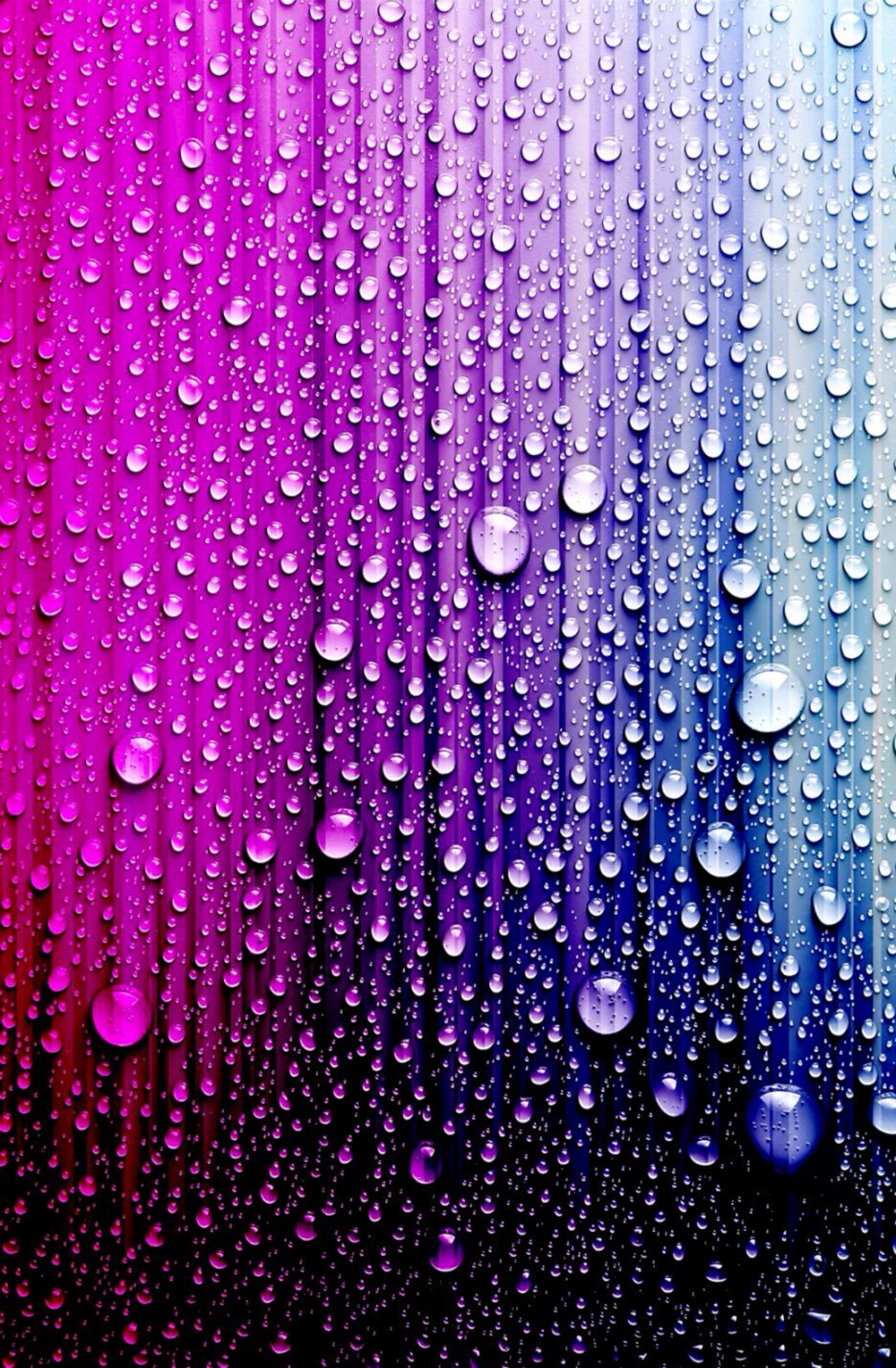Gocce d'acqua viola blu, sfondi Belli, 936x1428 Full HD Verticale, Smartphone
