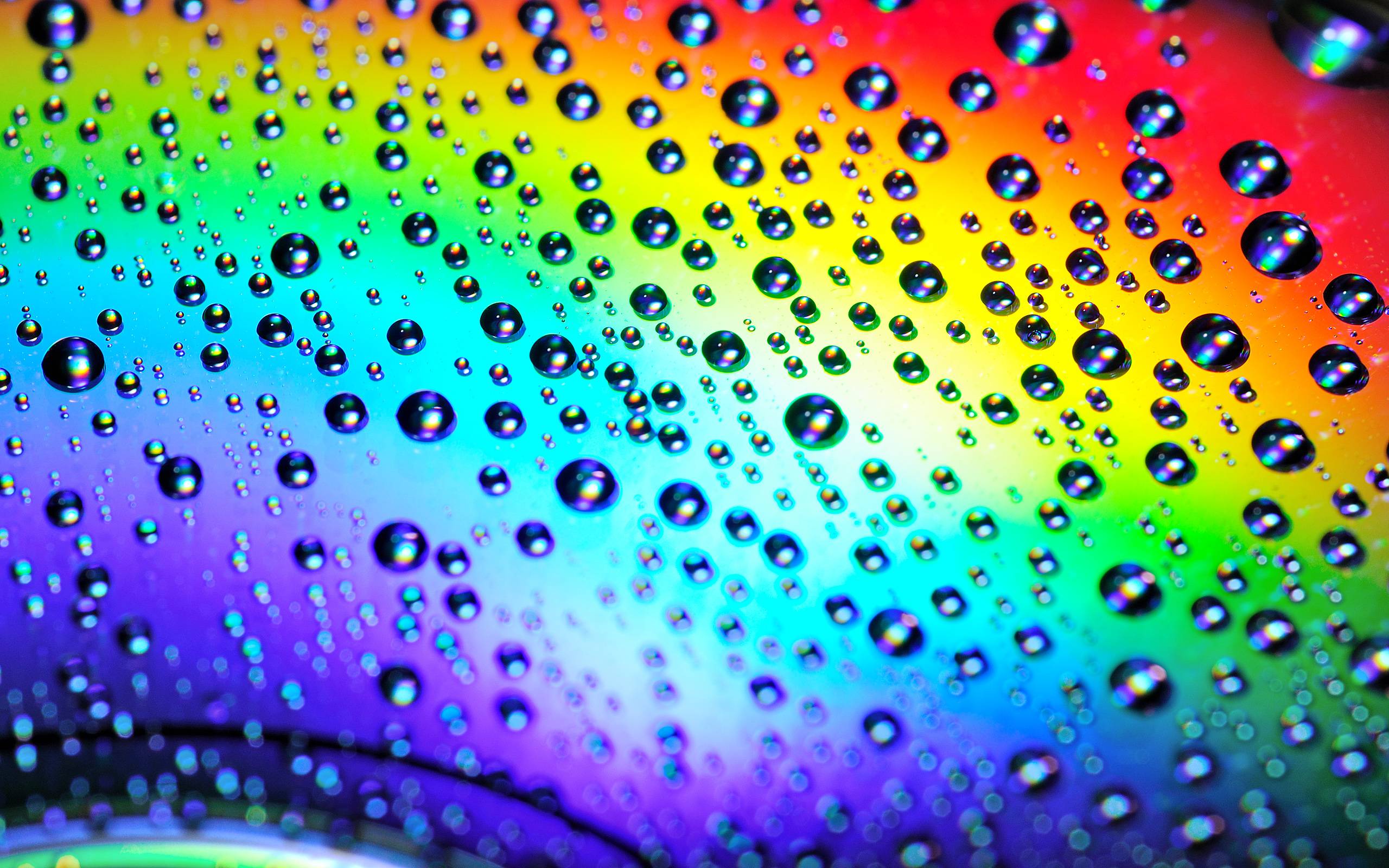 gocce d'acqua arcobaleno, sfondi Belli, 2560x1600 2K, Desktop