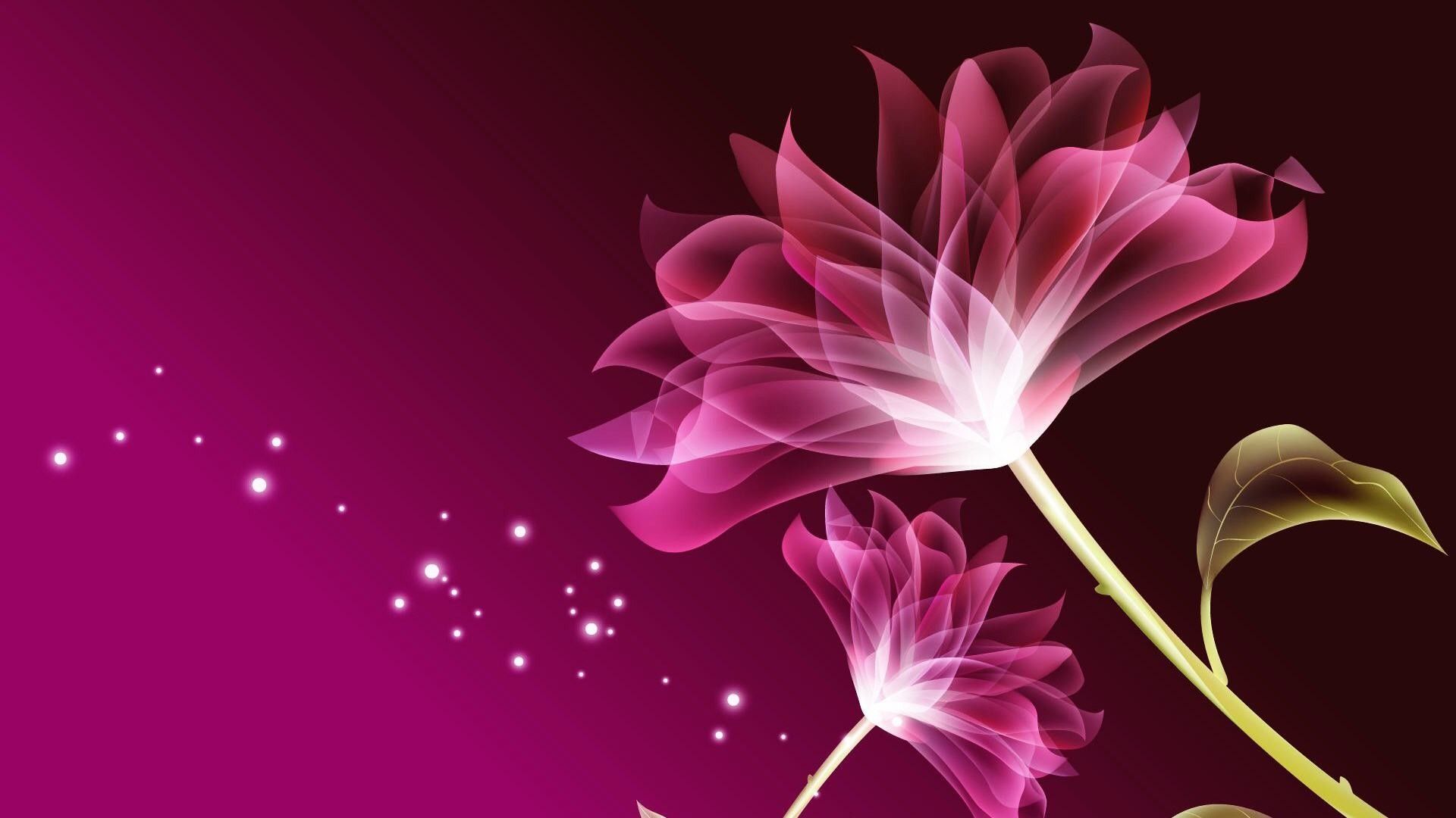 Fiori rosa astratti luminosi, sfondi Belli, 1920x1080 1080p, Desktop