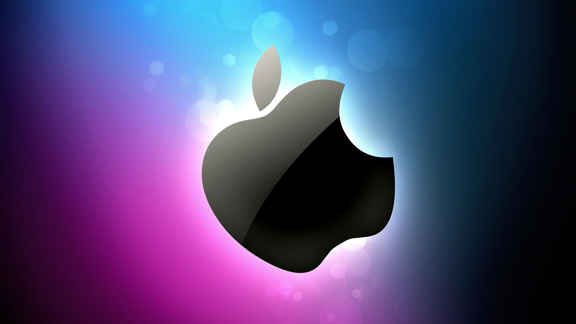 Logo Apple sfumato colorato, azienda tech, sfondi Belli, 1920x1080 Full HD 1080p, Desktop