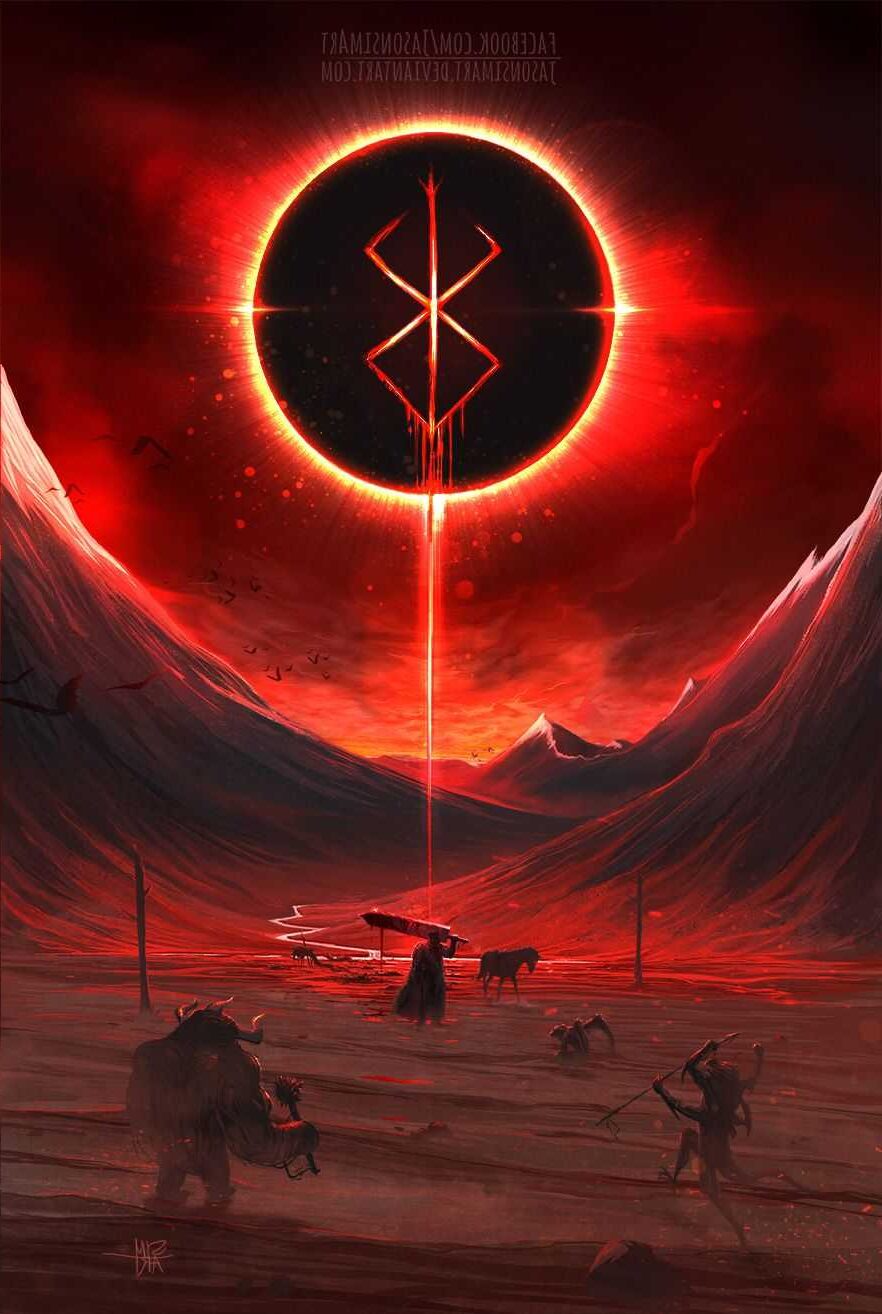 Berserk marchio eclissi rossa, manga dark fantasy, 882x1314 Verticale, Mobile