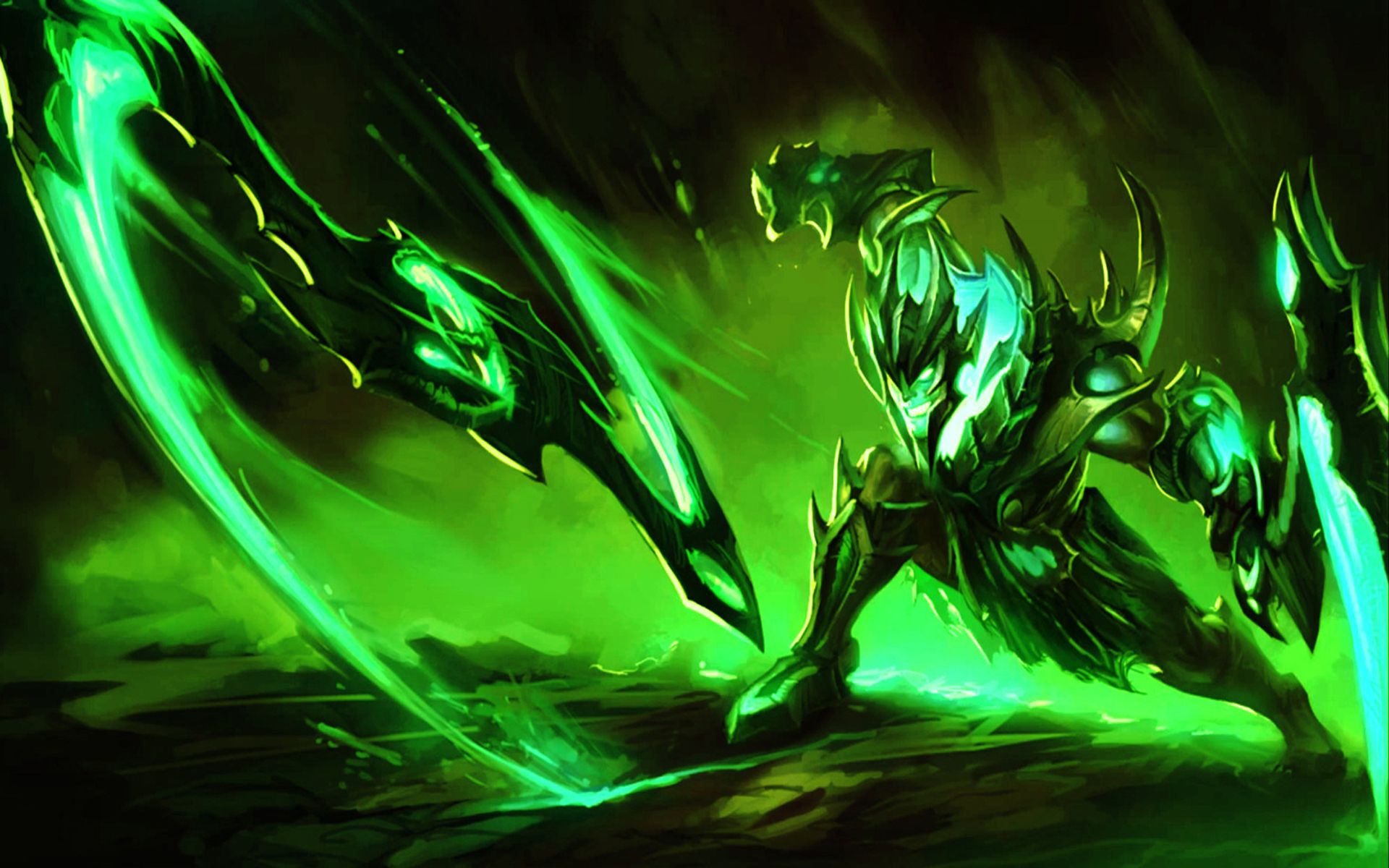 Creatura verde con lame energetiche, 1920x1200 WUXGA, PC Desktop