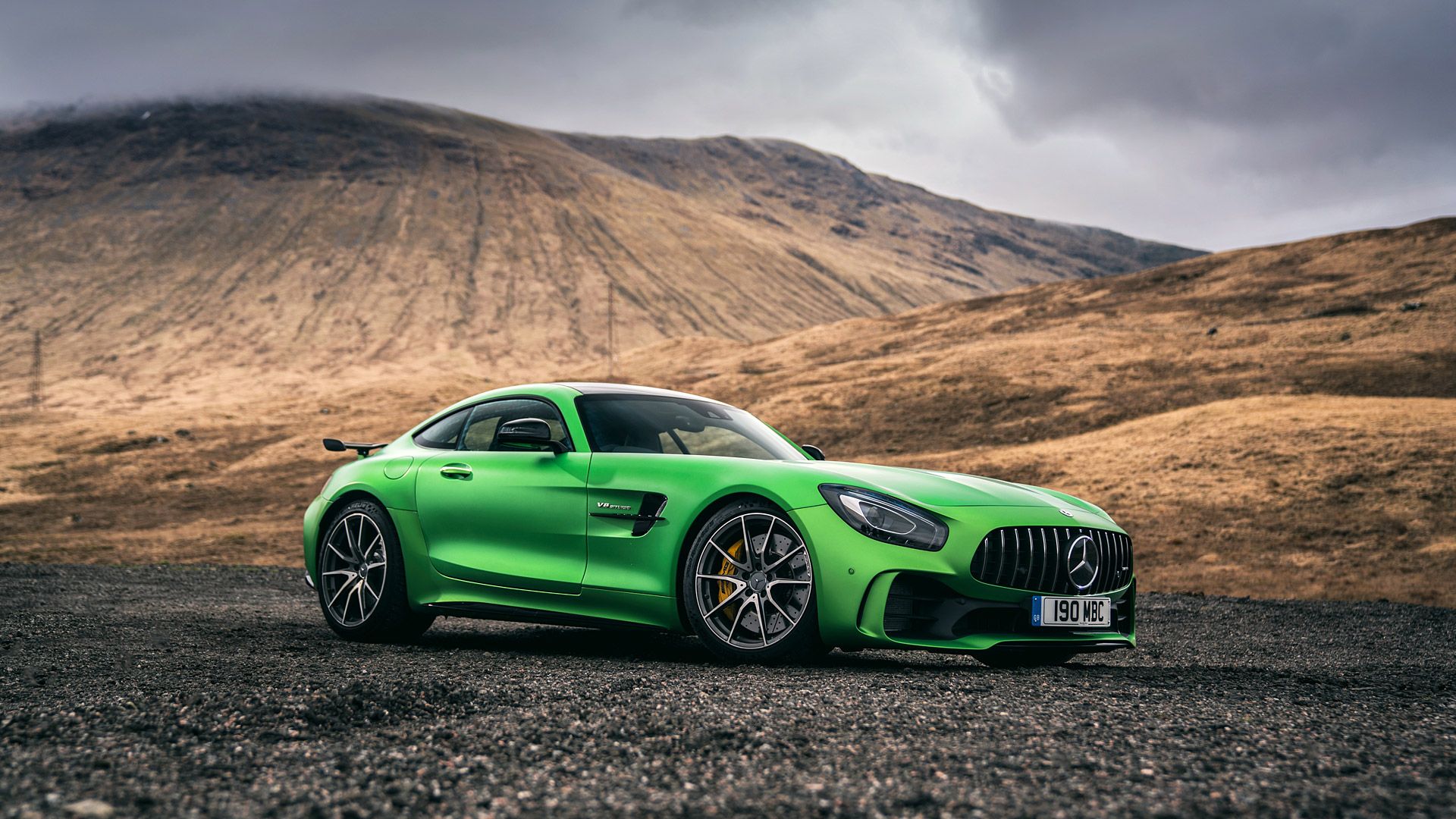 Mercedes-AMG GT R verde, 1920x1080 1080p, Desktop