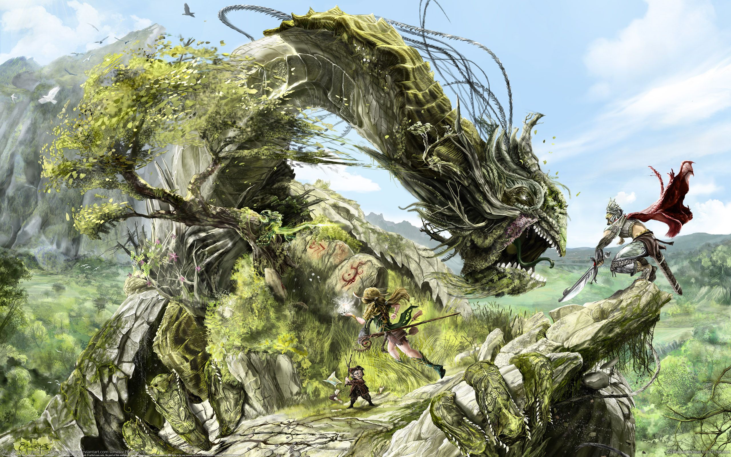 Bestia verde gigante di pietra, 2560x1600 2K+, PC