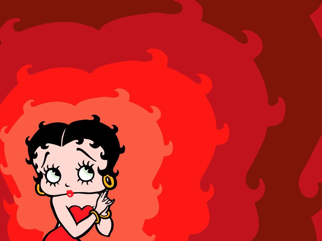 Betty Boop con ombrello, 1024x768 HD, PC Desktop