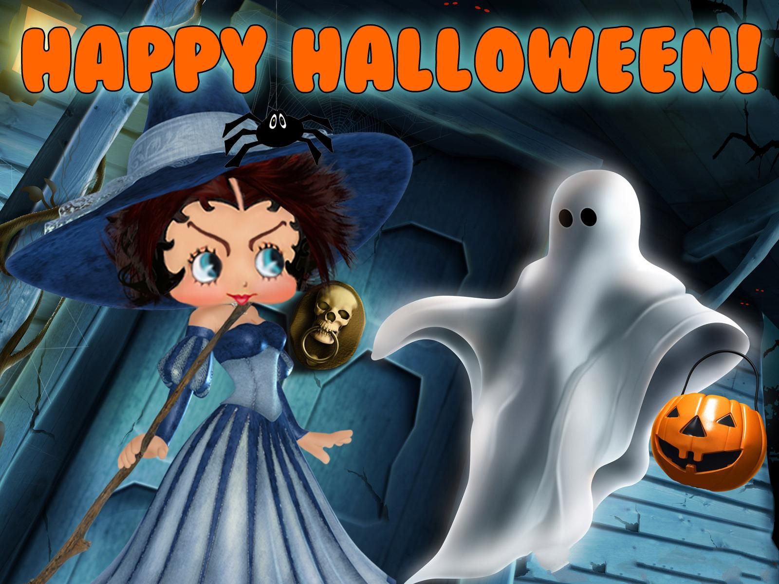 Betty Boop strega Halloween, 1440x900 HD, Desktop