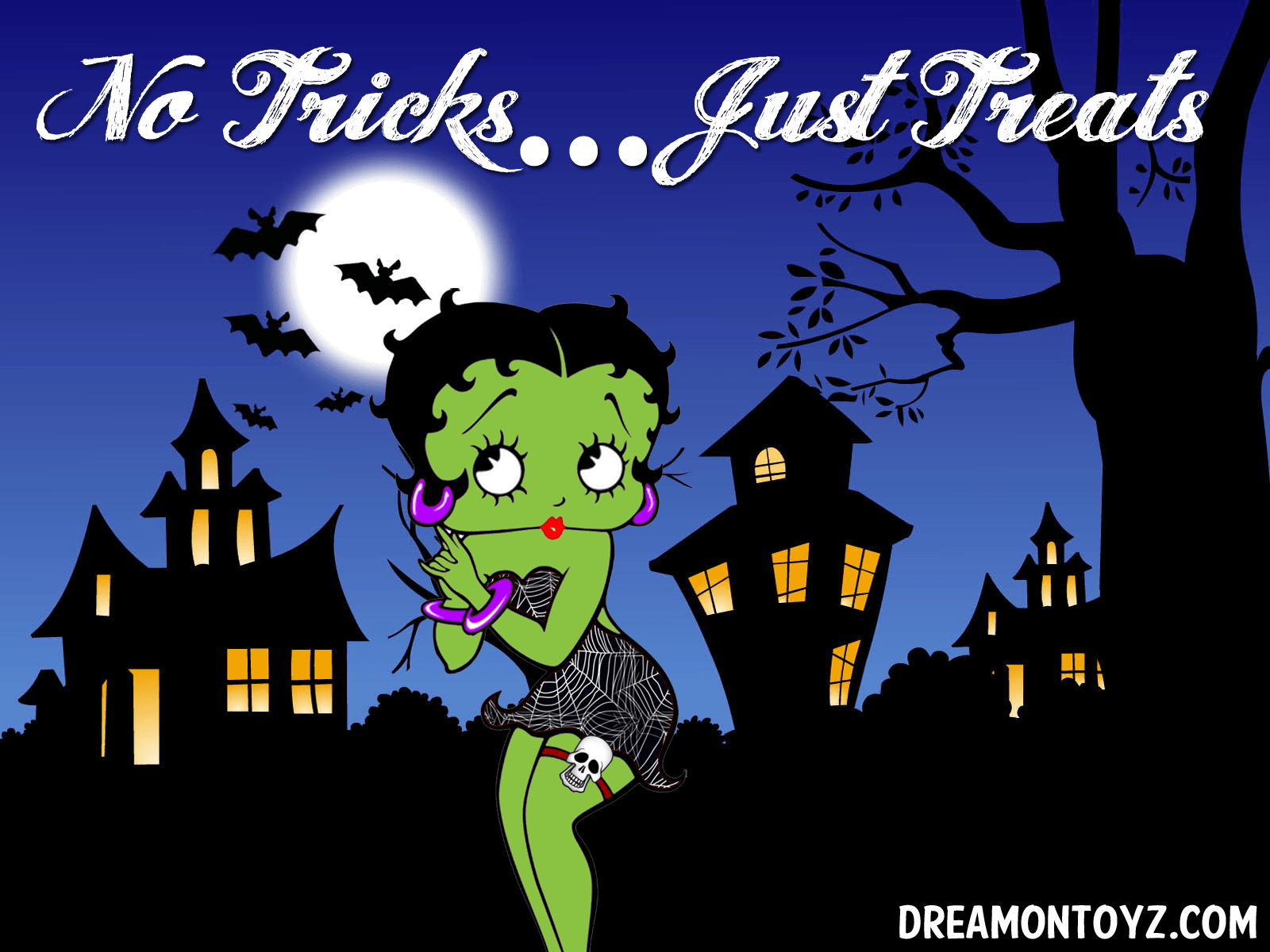 Betty Boop strega Halloween, 1600x1200 900p, Desktop