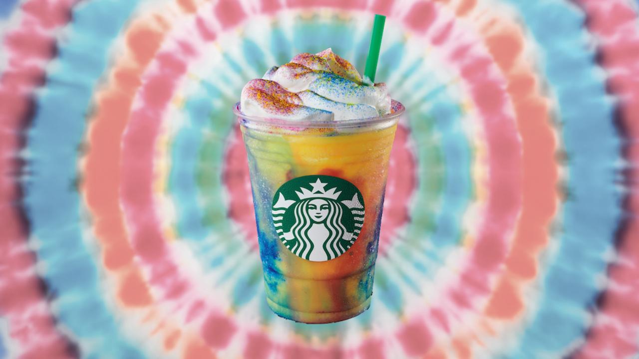 Frappuccino Starbucks tie-dye, 1280x720 720p, Laptop