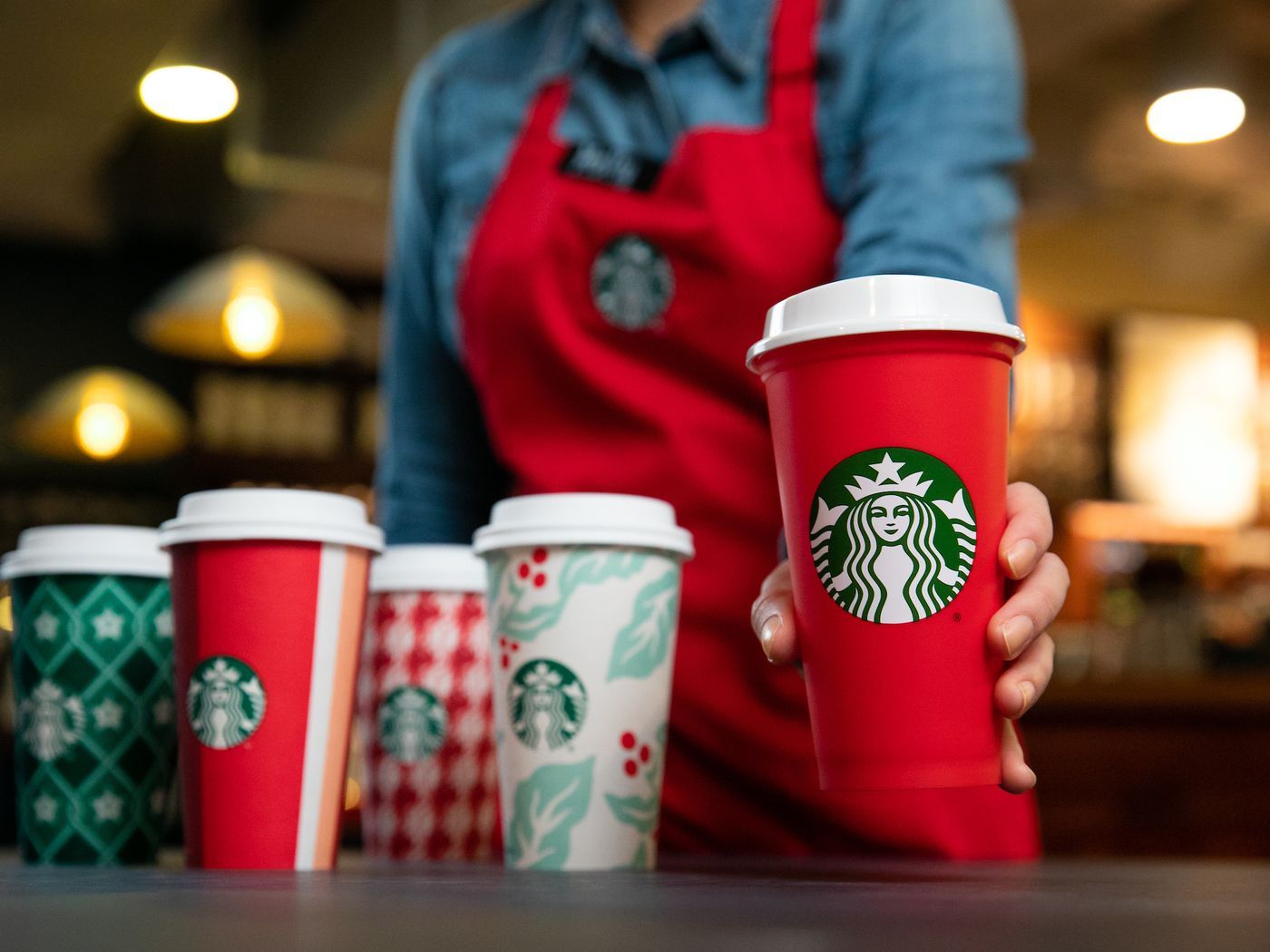 Bicchieri natalizi Starbucks, 1400x1050 720p, Lenovo Legion