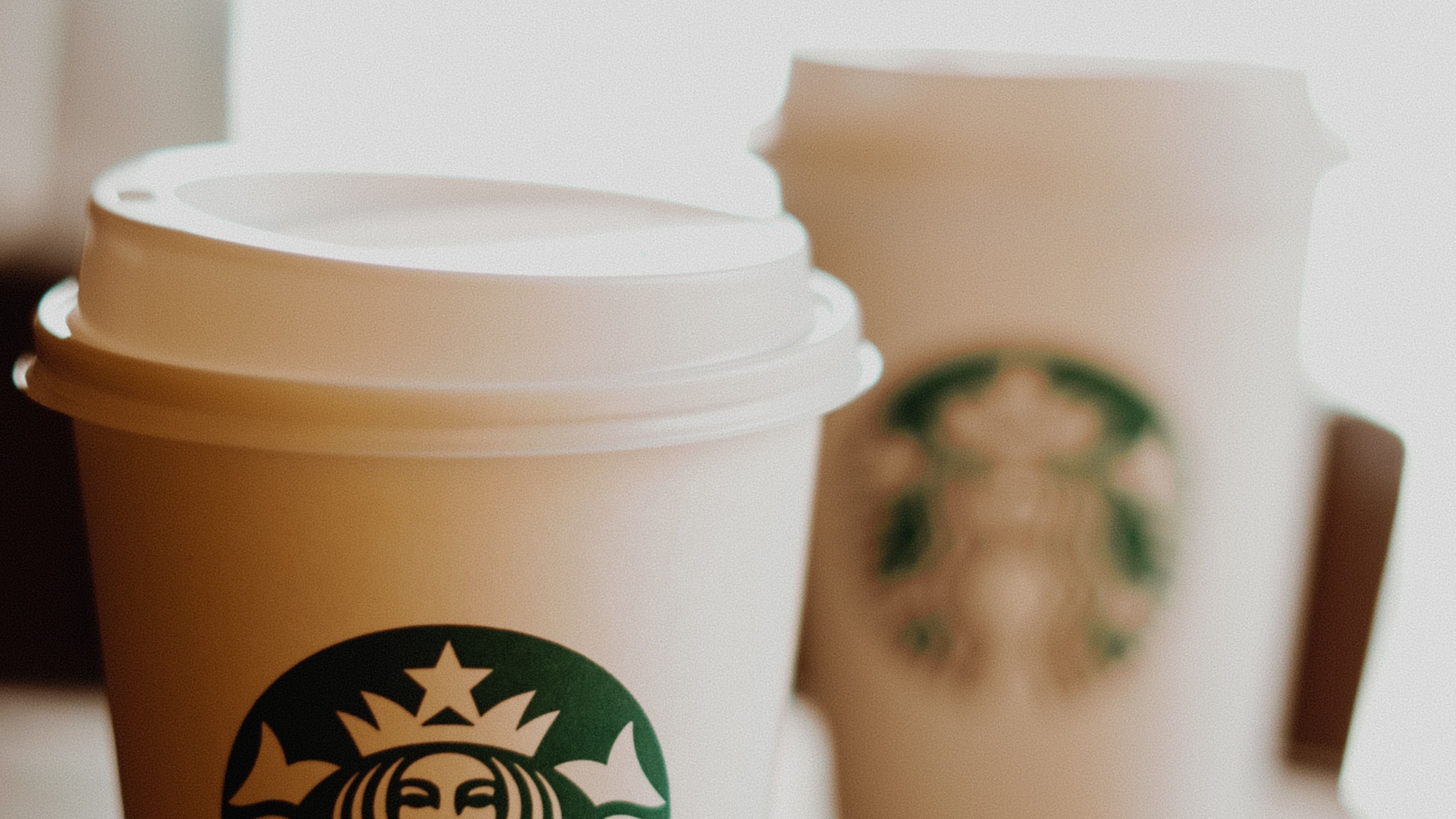 Bicchieri Starbucks con logo, 3840x2160 UHD, PC 4K