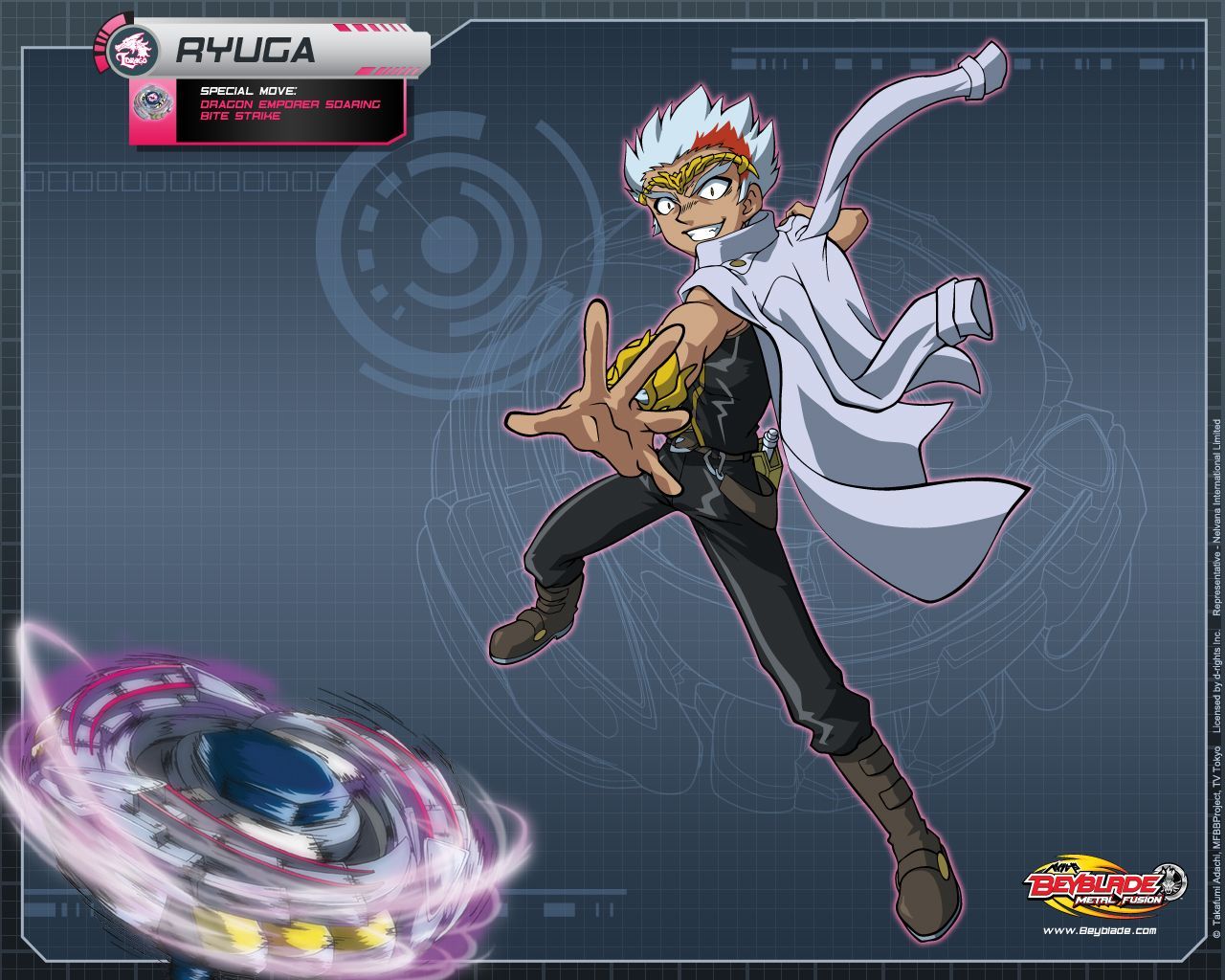 Ryuga personaggio Beyblade Metal Fusion, Gingka Hagane, 1280x1024 720p, PC
