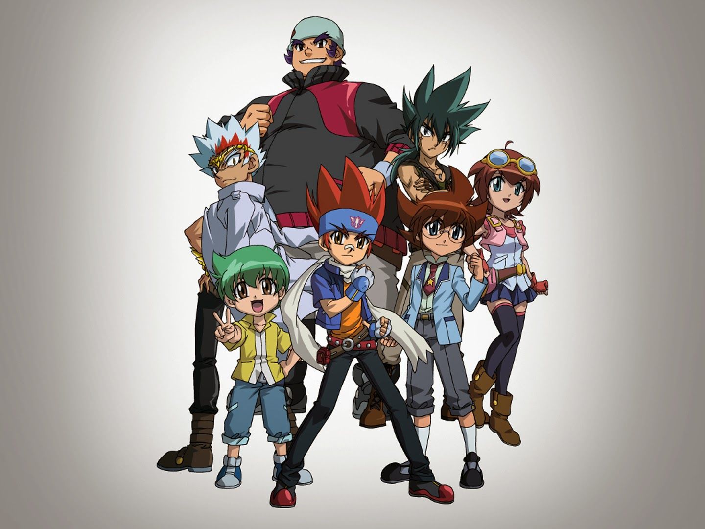 Personaggi Beyblade Metal Fusion gruppo, 1440x1080 HD, Notebook Gaming