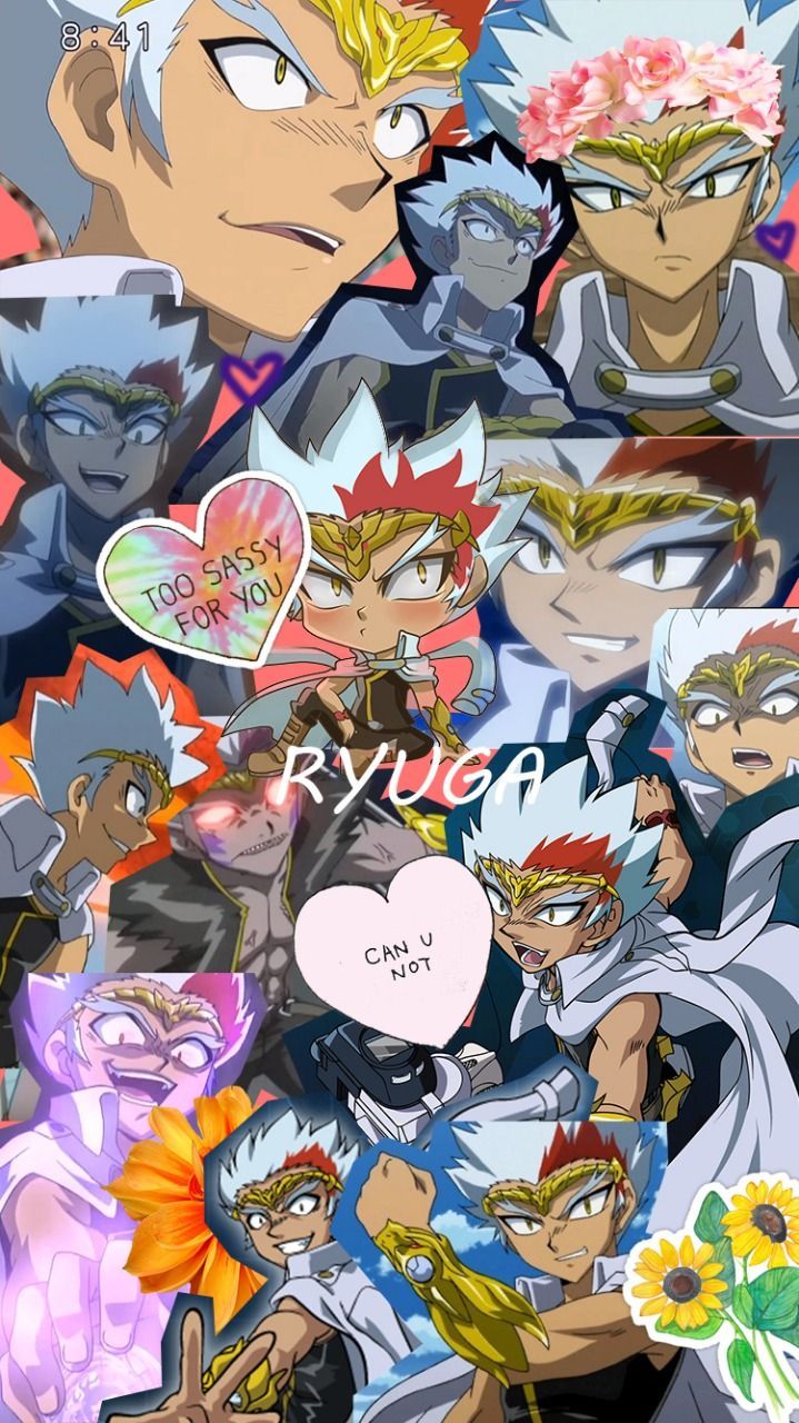 Ryuga Beyblade collage anime, 719x1280 Verticale, Telefono
