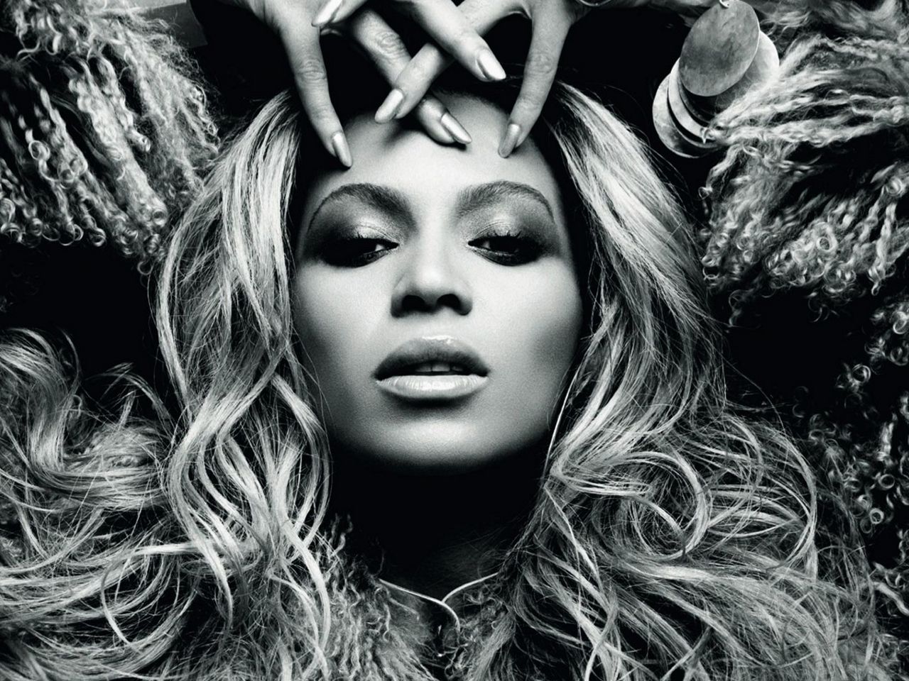 Beyoncé ritratto bianco e nero, 1280x960 720p, Laptop
