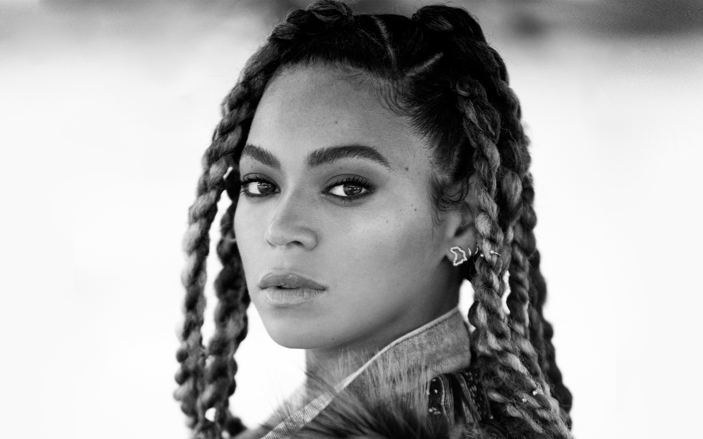 Beyoncé ritratto bianco e nero, 1440x900 720p, PC