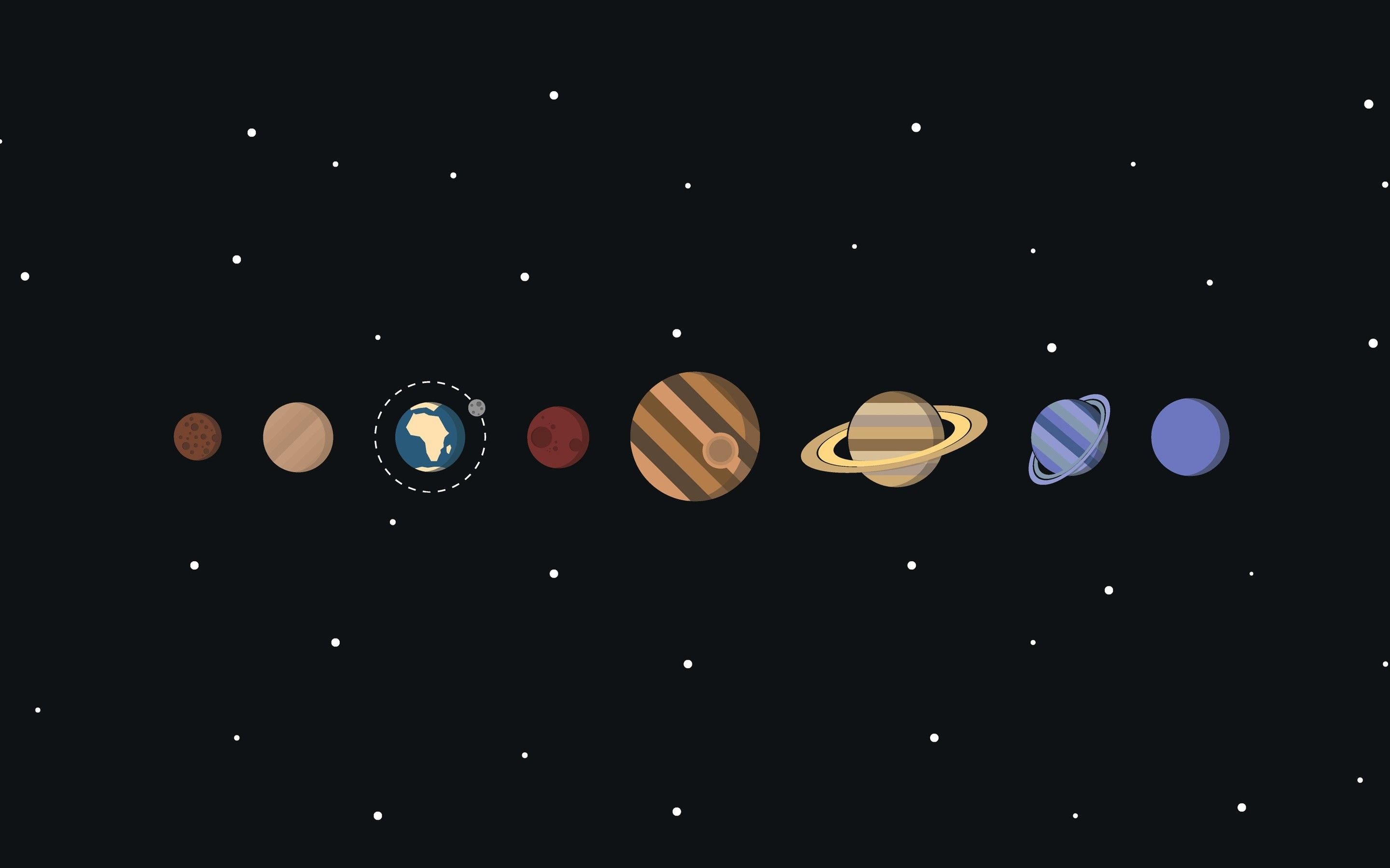 Sistema solare pianeti spazio, 2880x1800 2K+, Notebook