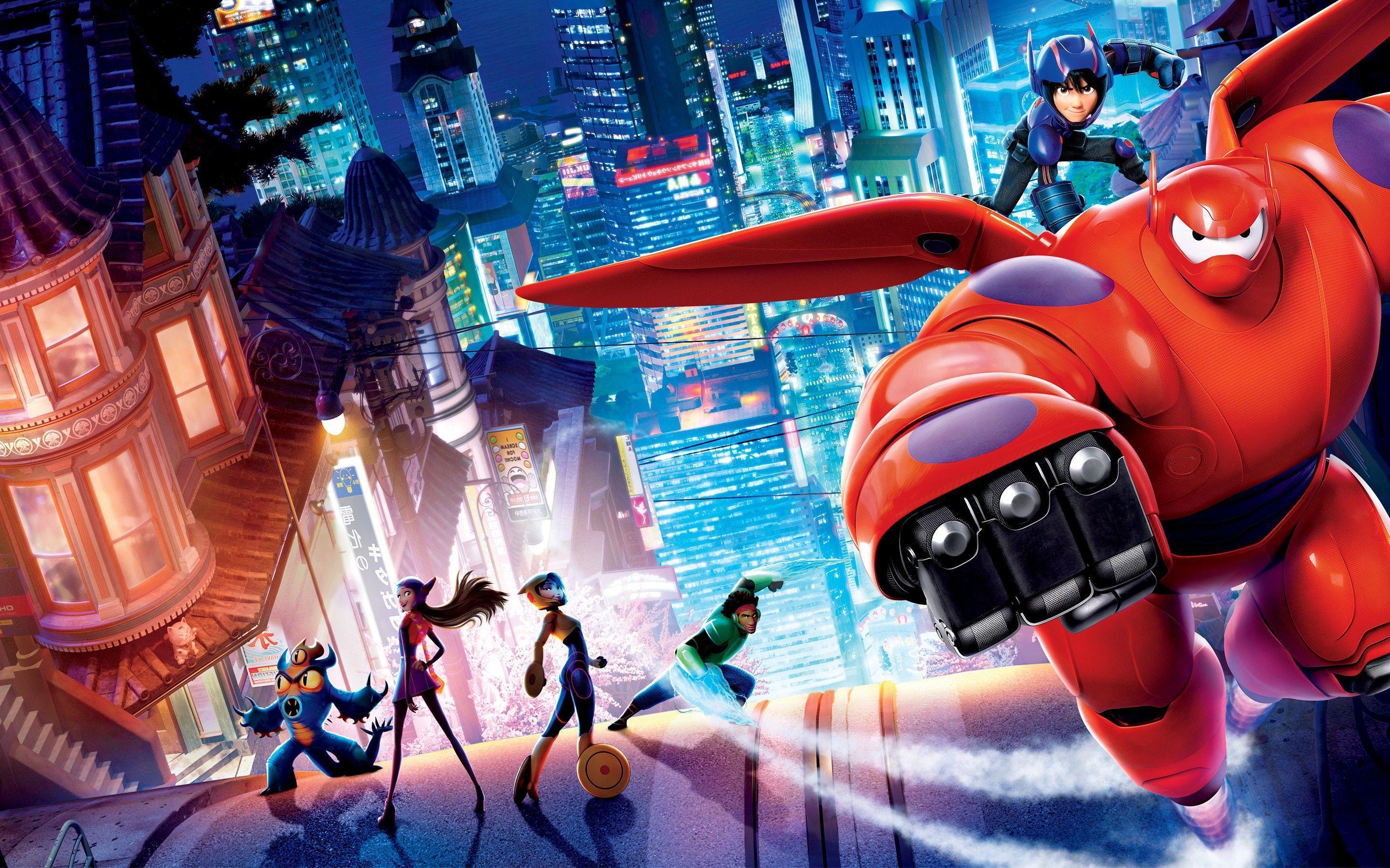 Baymax e team Big Hero 6, 2880x1800 2K, Desktop