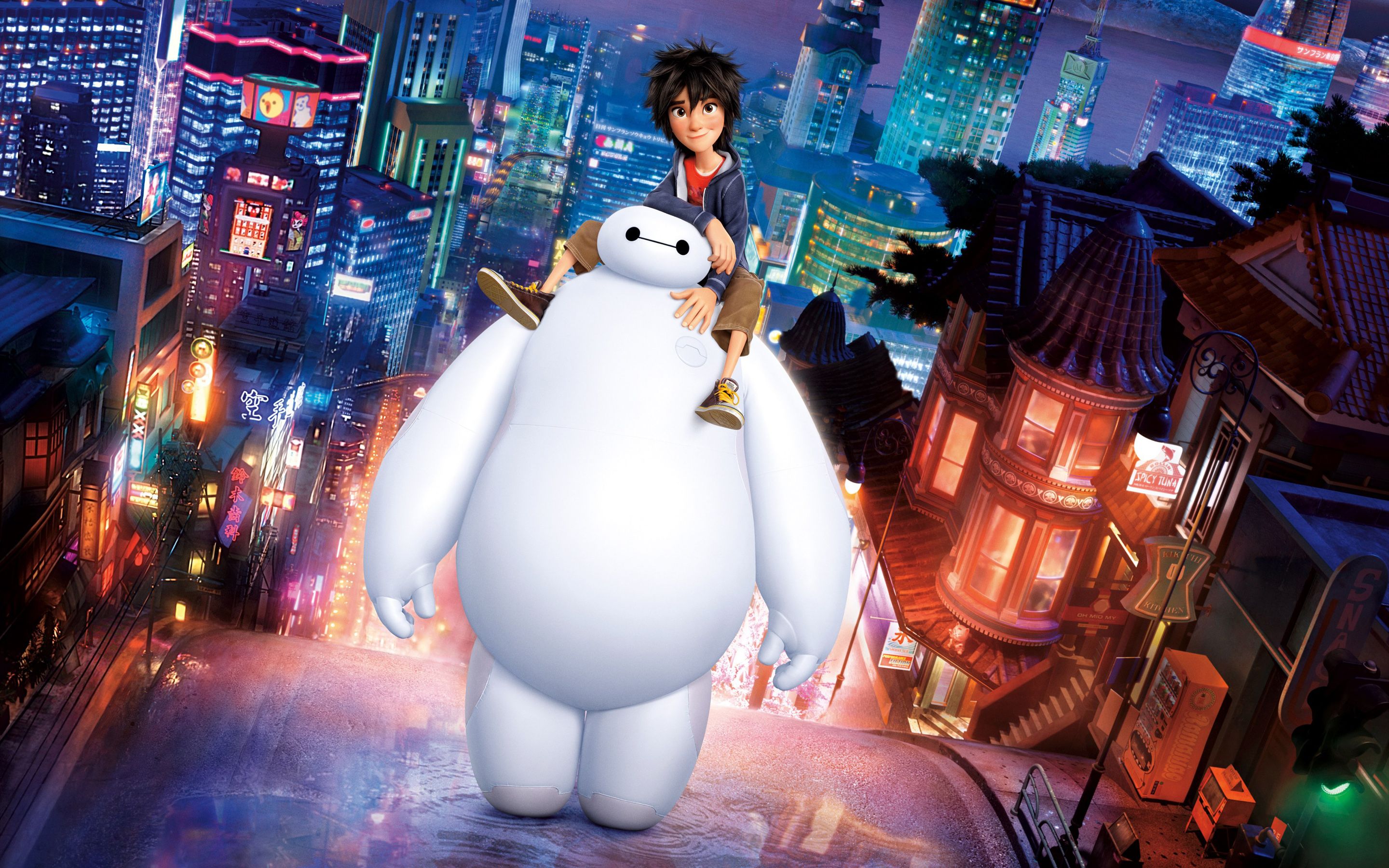 Baymax e Hiro, Big Hero 6, 2880x1800 WQXGA, MacBook Pro