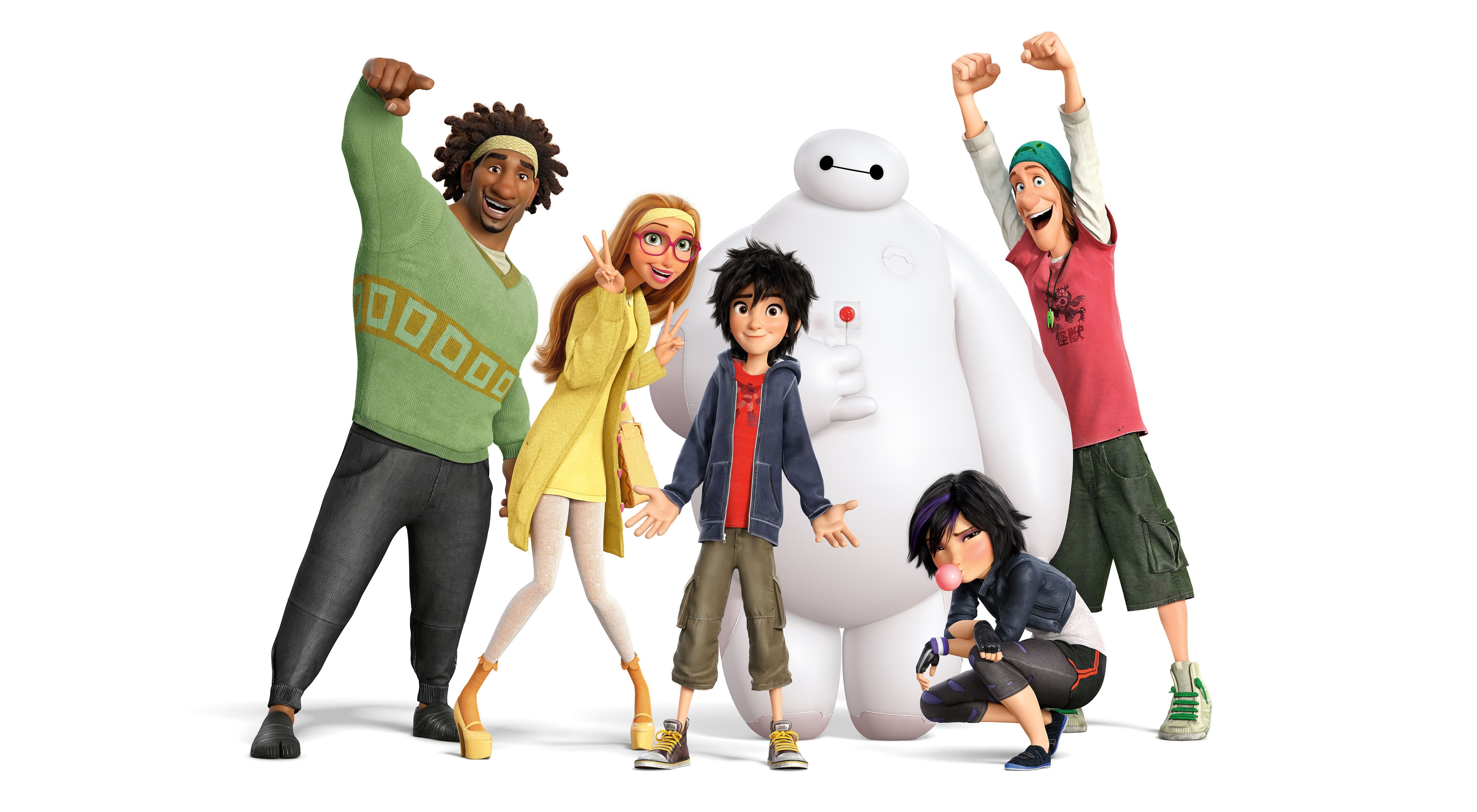 Big Hero 6 personaggi gruppo, 6000x3300 4K, Desktop 4K