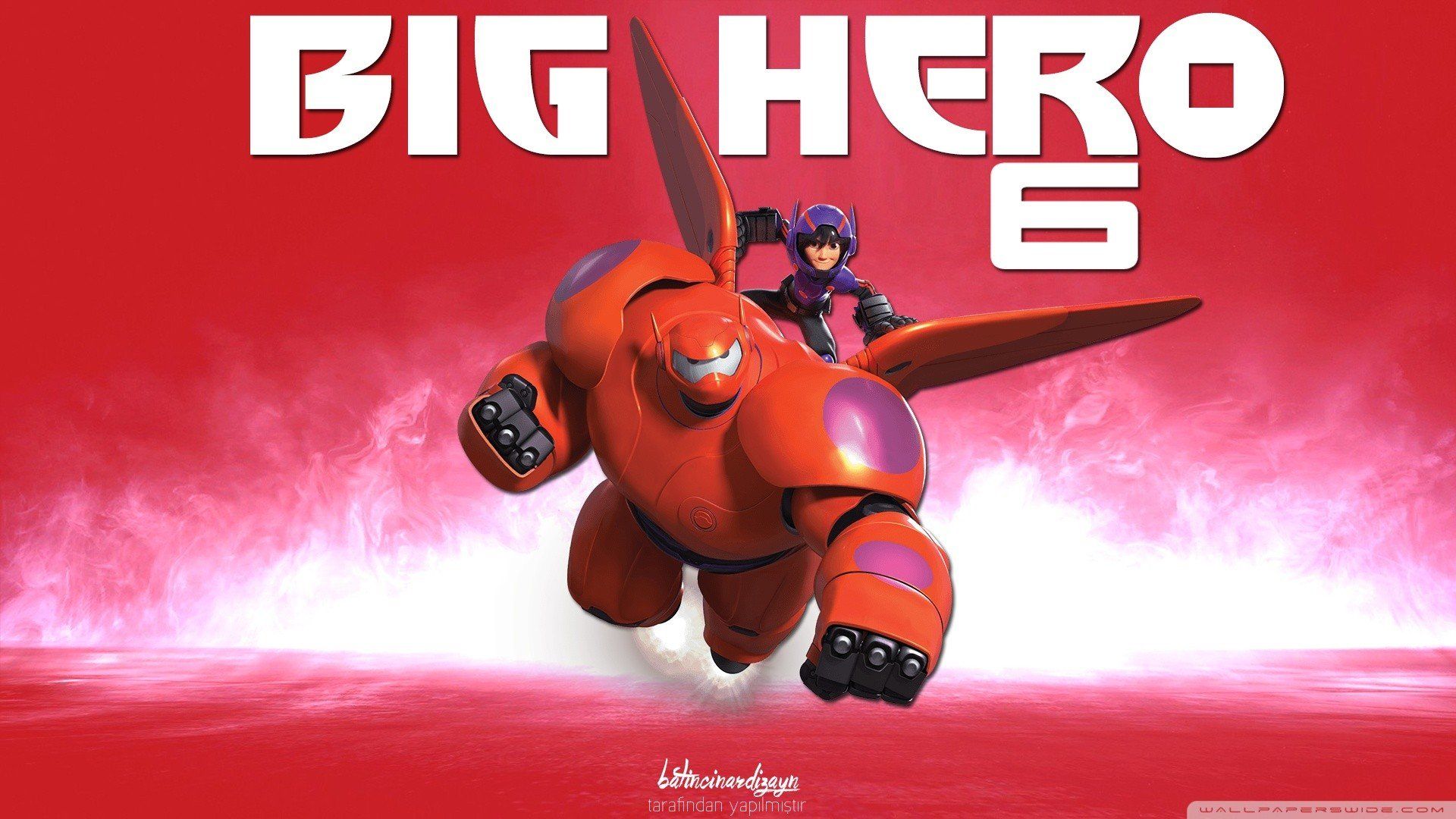 Baymax Big Hero 6 rosso, 1920x1080 Full HD 1080p, Desktop
