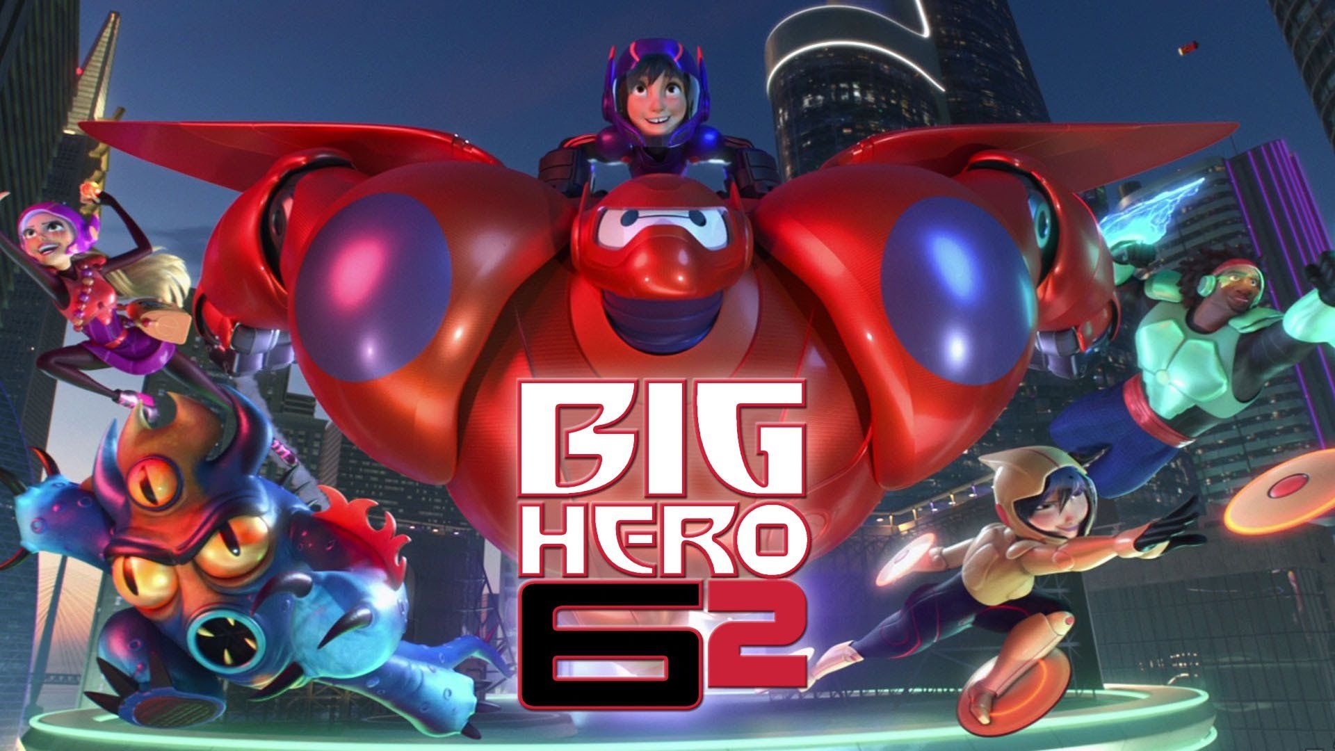 Baymax e team Big Hero 6, 1920x1080 Full HD 1080p, PC
