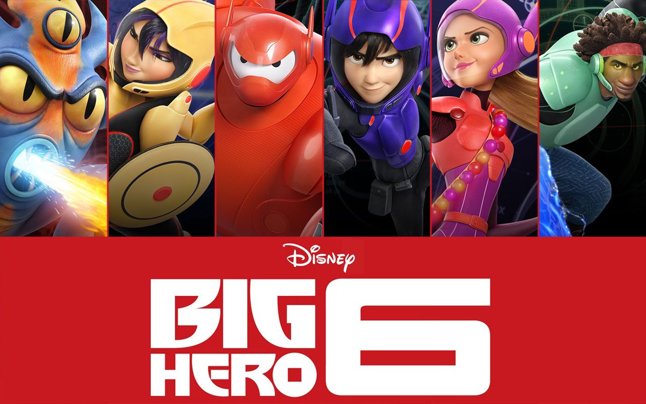 Personaggi Big Hero 6 Disney, classici d'animazione, 1280x800 720p, PC