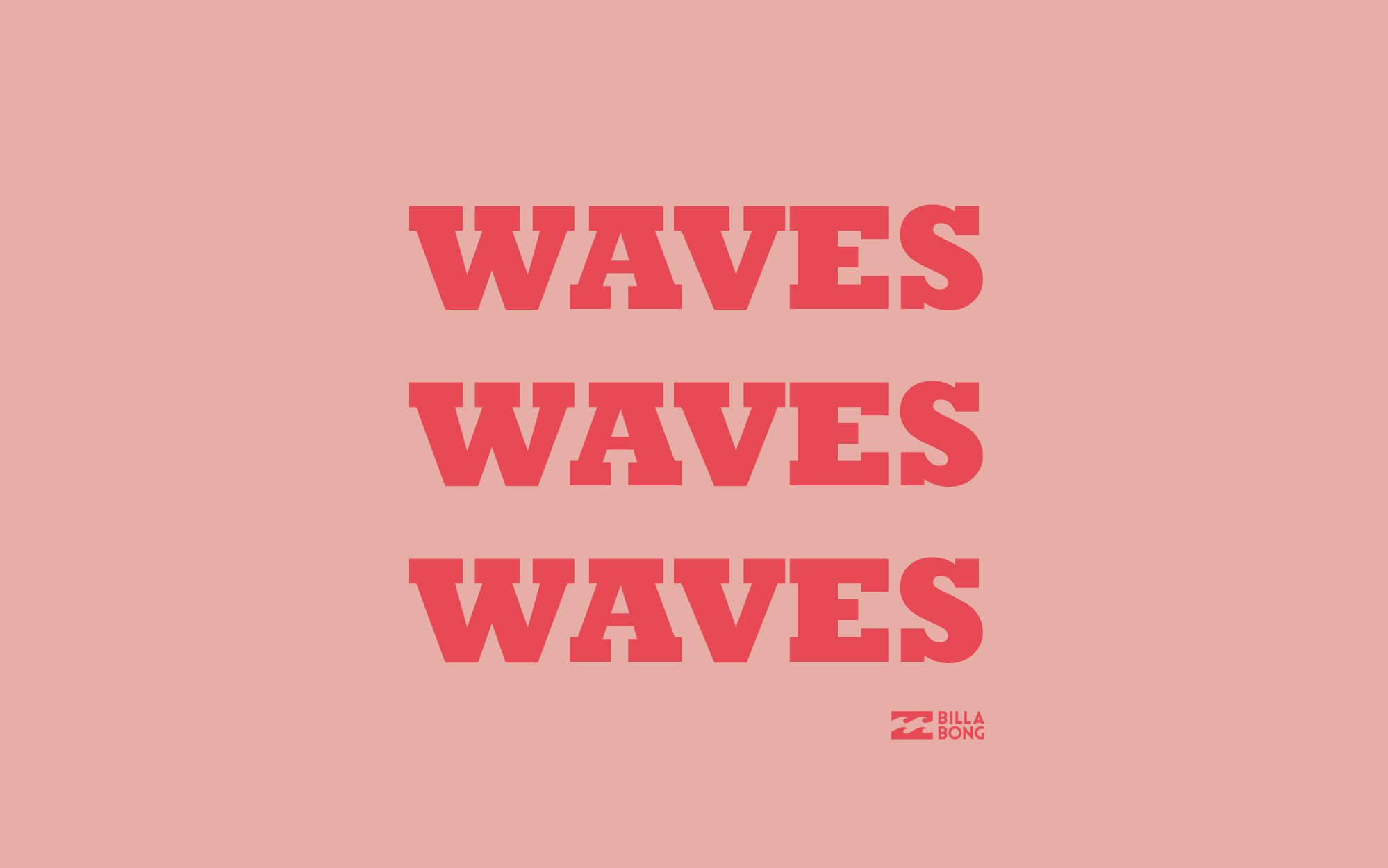 Testo Waves ripetuto rosa, 1998x1250 Full HD+, PC