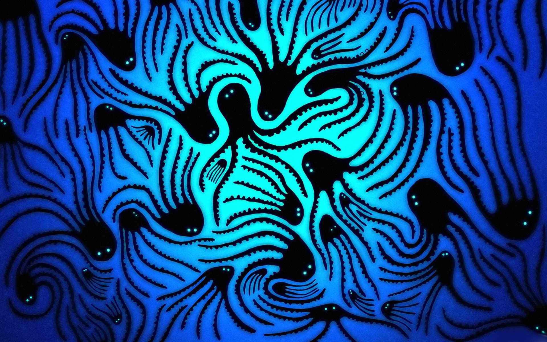 Pattern astratto vortice blu, 1920x1200 Full HD+ WUXGA, Laptop