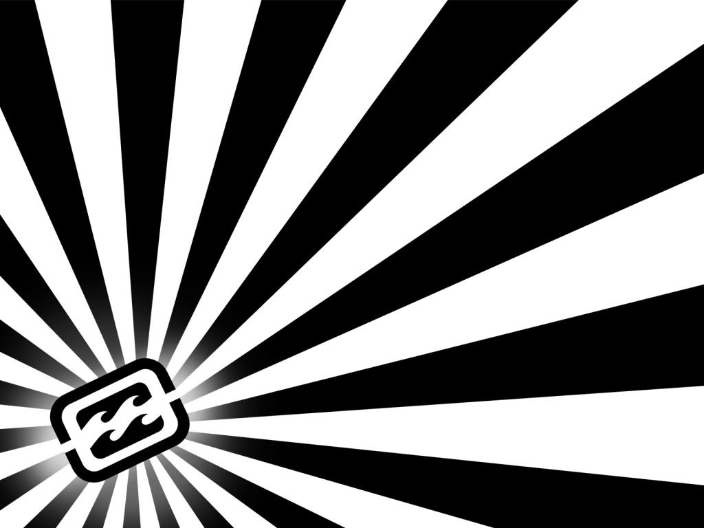 Logo Billabong raggiera bianco-nero, 1024x768 HD, PC Desktop
