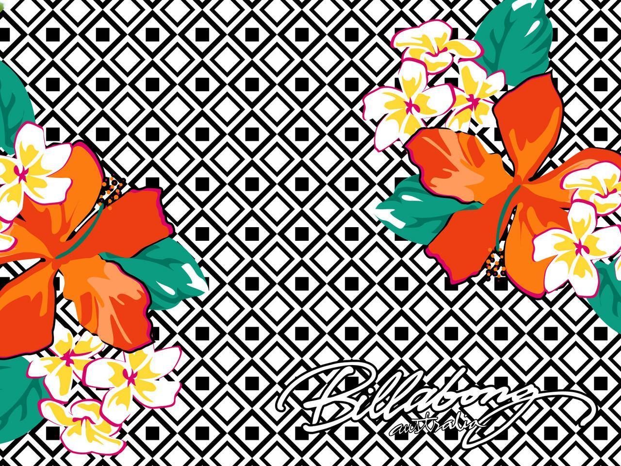 Fiori tropicali logo Billabong, 1280x960 HD, Desktop