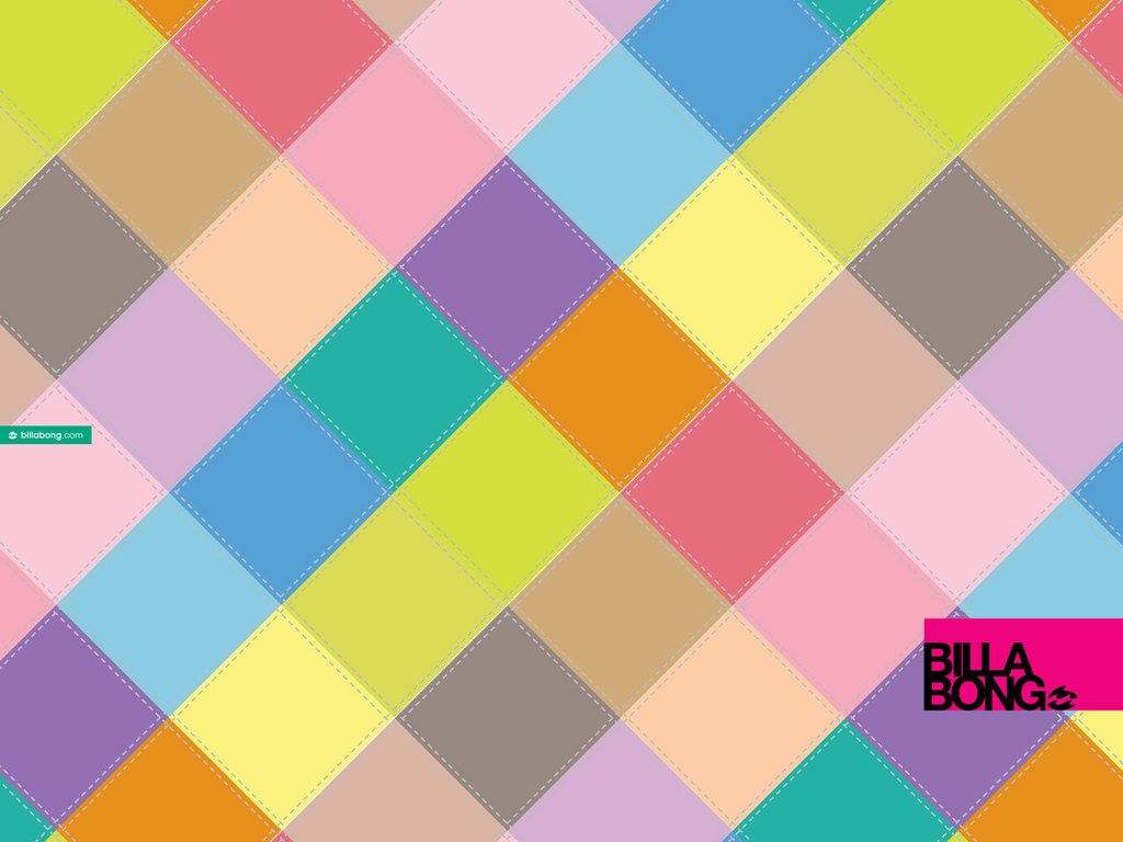 Motivo a rombi colorati Billabong, 1024x768 HD, PC Desktop
