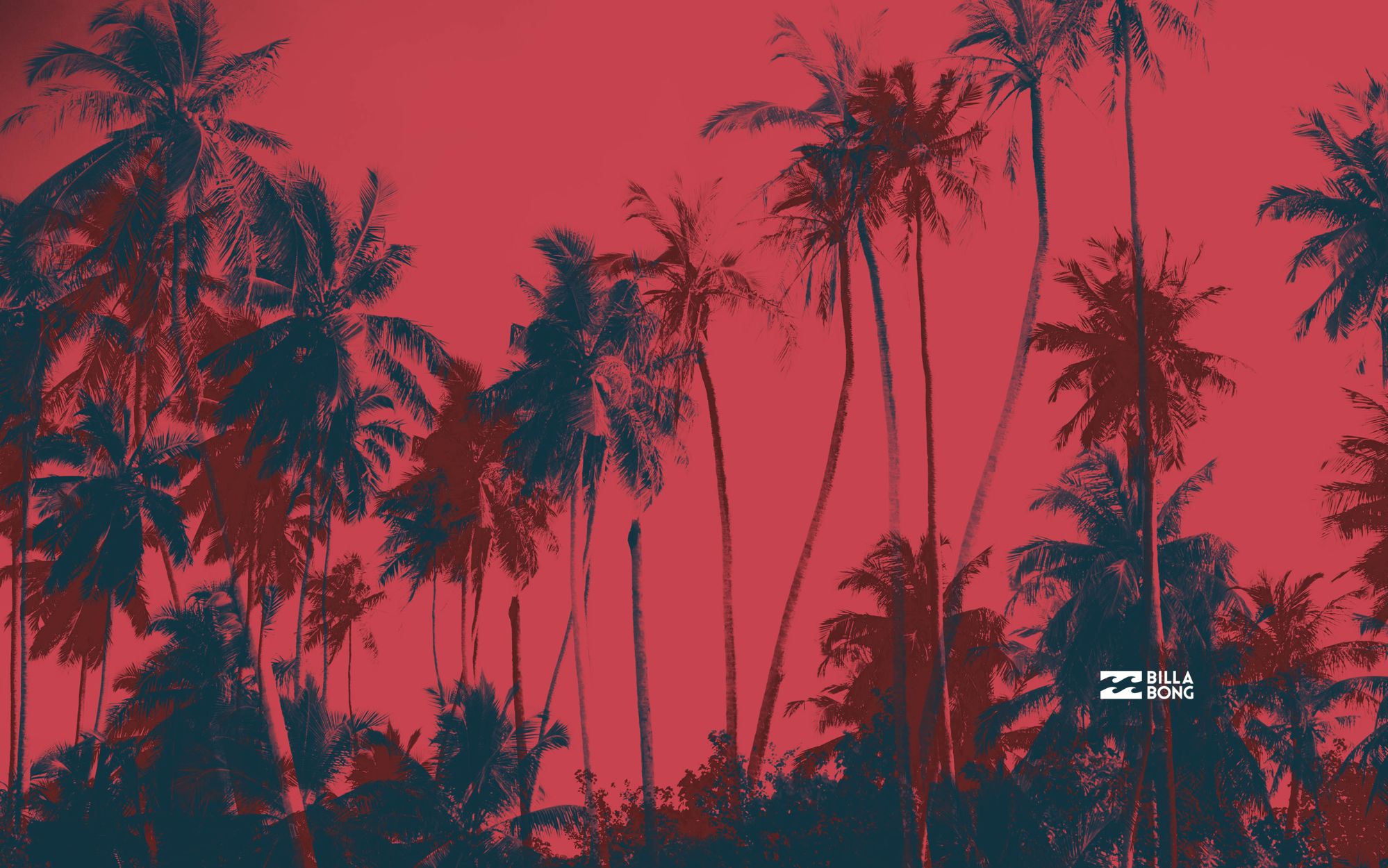 Palme silhouette sfondo rosso, 1998x1250 WUXGA, Desktop