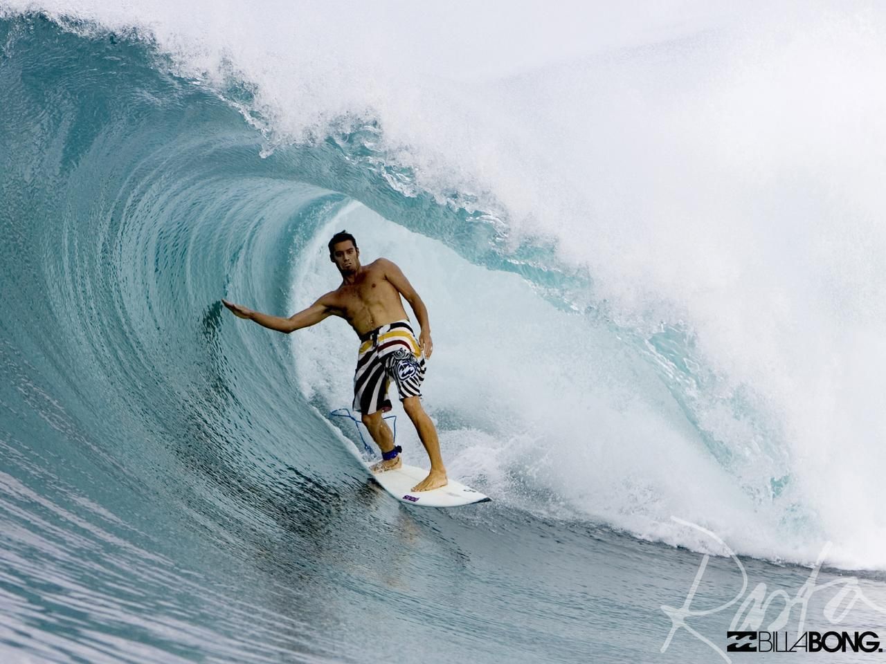 Surfista onda tubo Billabong, 1280x960 HD, Desktop
