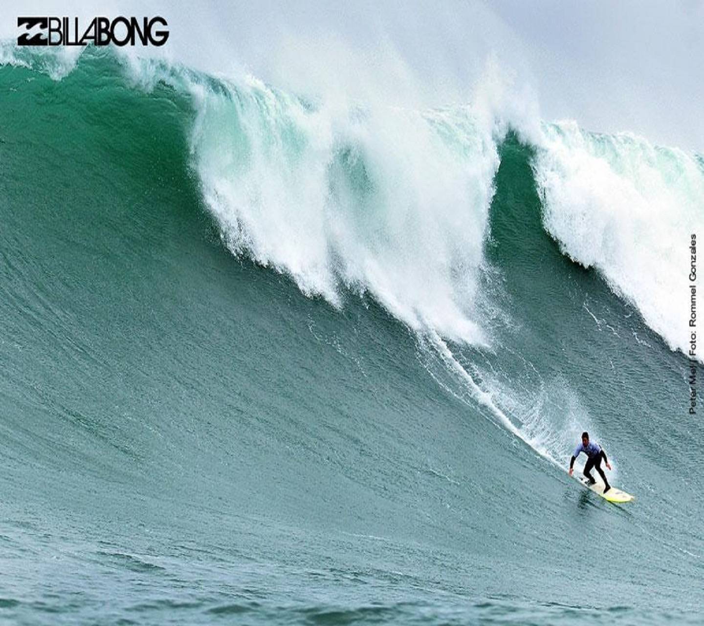 Surfista onda gigante Billabong, 1440x1280 720p, PC