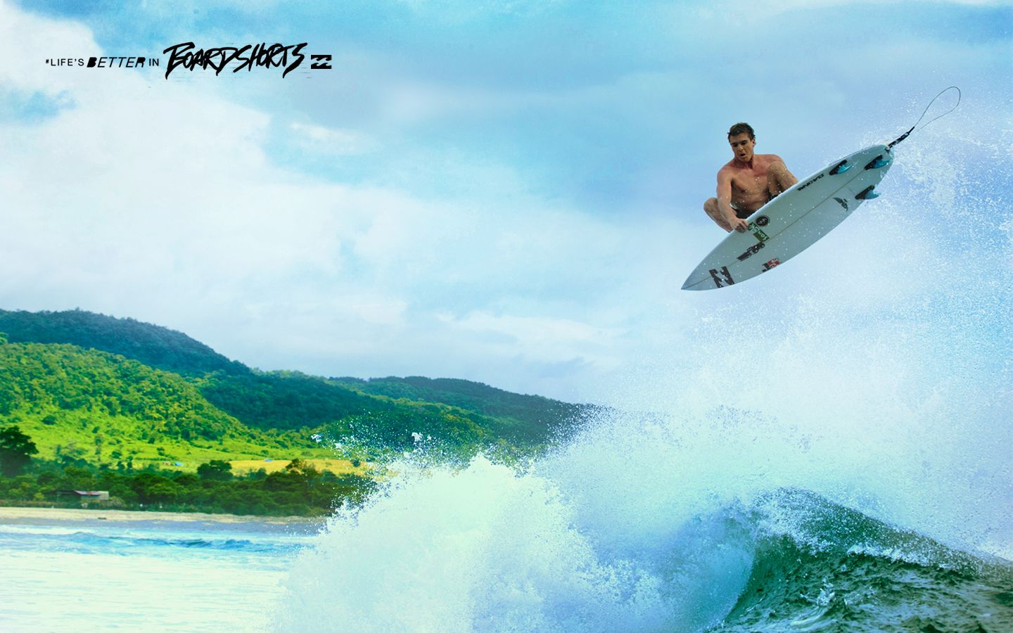 Surfista con tavola in aria, 1440x900 720p, PC